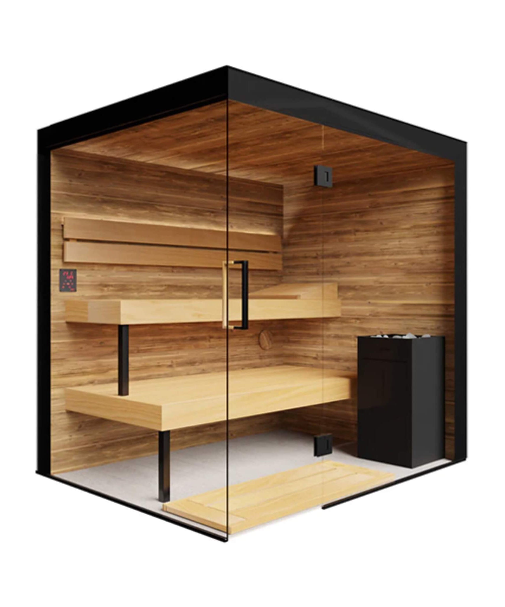 ThermaSol Lumaria 2-5 Person Indoor Glass Sauna Cabin [14-LUMARIA] (SAK84962)