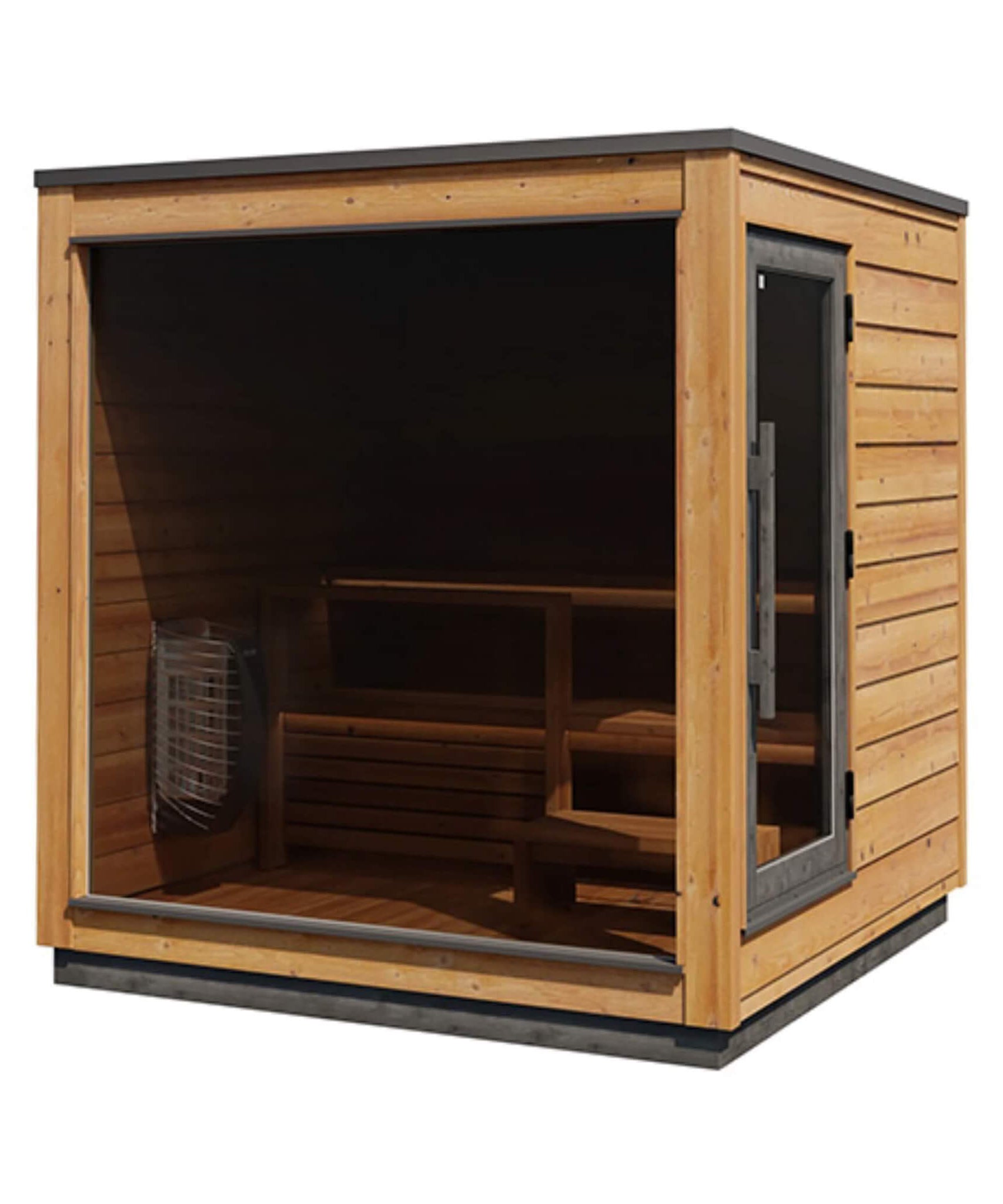 ThermaSol Nordic Dawn 4-Person Fully-Assembled Outdoor Sauna Cabin [Made-To-Order] [14-KIR-4555] (SAK82057)