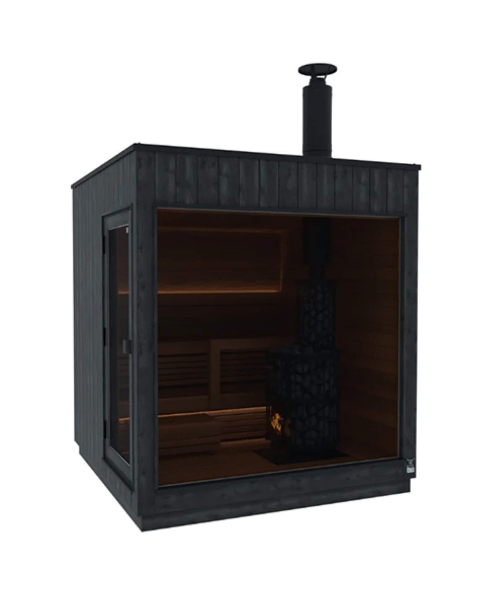 ThermaSol Nordic Misty 2-5 Person Fully-Assembled Outdoor Modular Sauna Cabin [Made-To-Order] [14-KIR] (SAK17365)