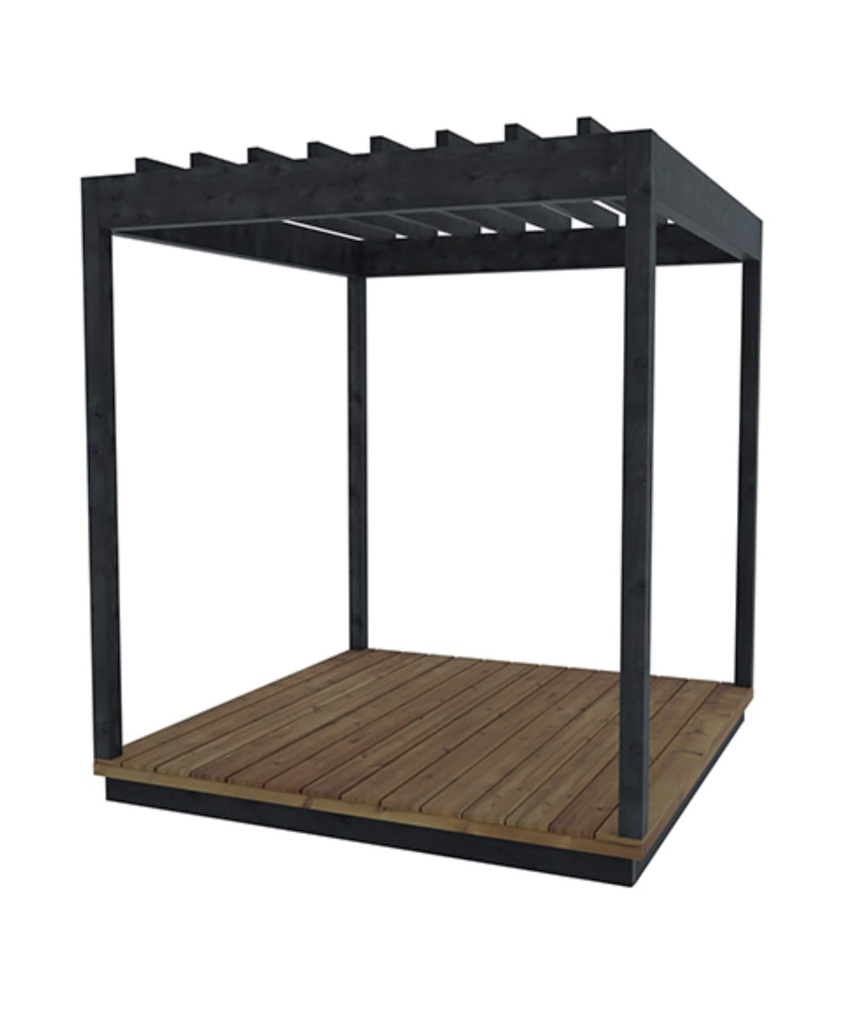 ThermaSol Nordic Misty Wood Pergola [Made-To-Order] [14-KIR-4015/16] (SAK81954)