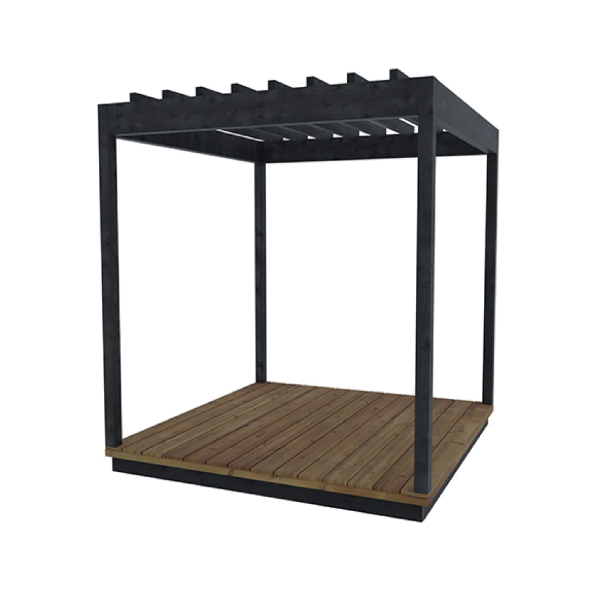 ThermaSol Nordic Misty Wood Pergola [Made-To-Order] [14-KIR-4015/16] (SAK81954)