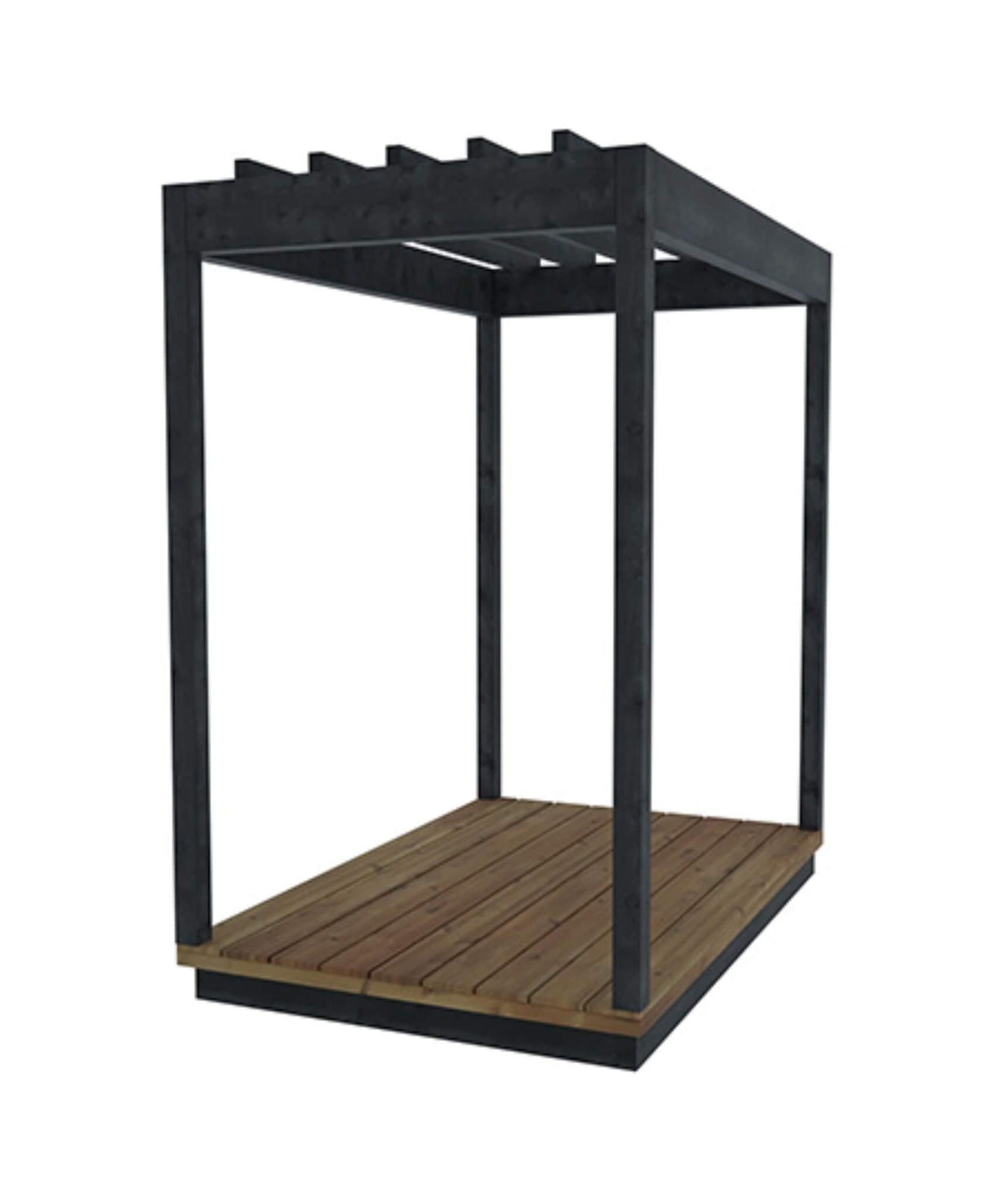 ThermaSol Nordic Misty Wood Pergola [Made-To-Order] [14-KIR-4015/16] (SAK81954)