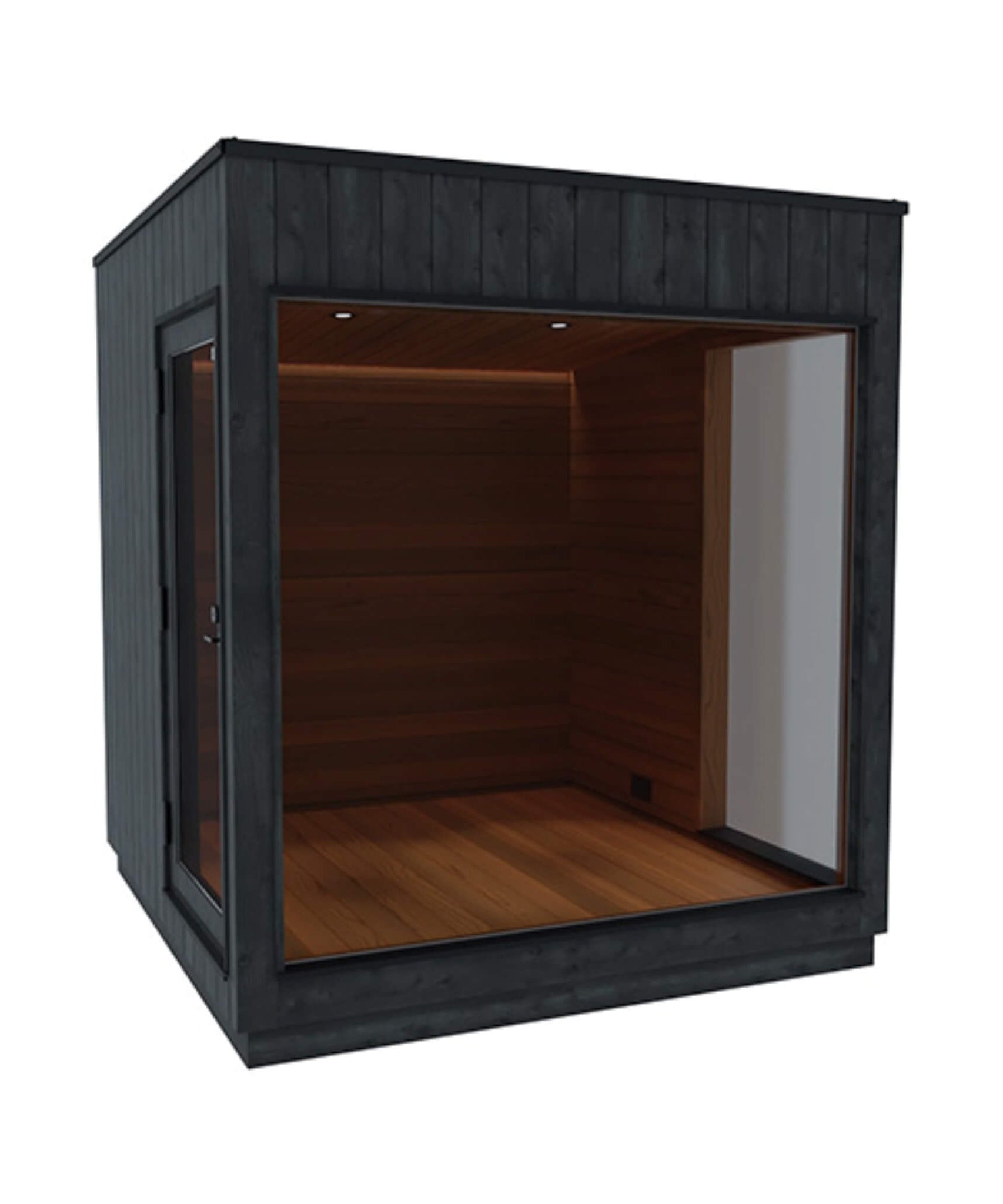 ThermaSol Nordic Misty Outdoor Lounge Medium Sauna Cabin (SAK57649)