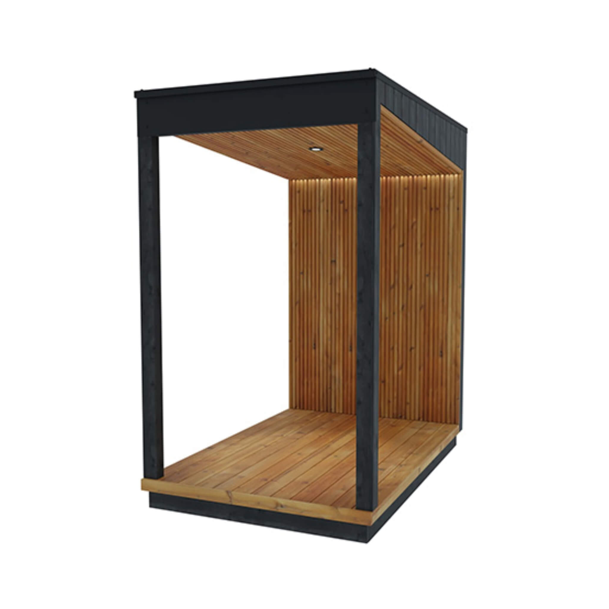 ThermaSol Nordic Misty Outdoor Fully-Assembled Wood Terrace [Made-To-Order] [14-KIR-3654/55] (SAK76490)