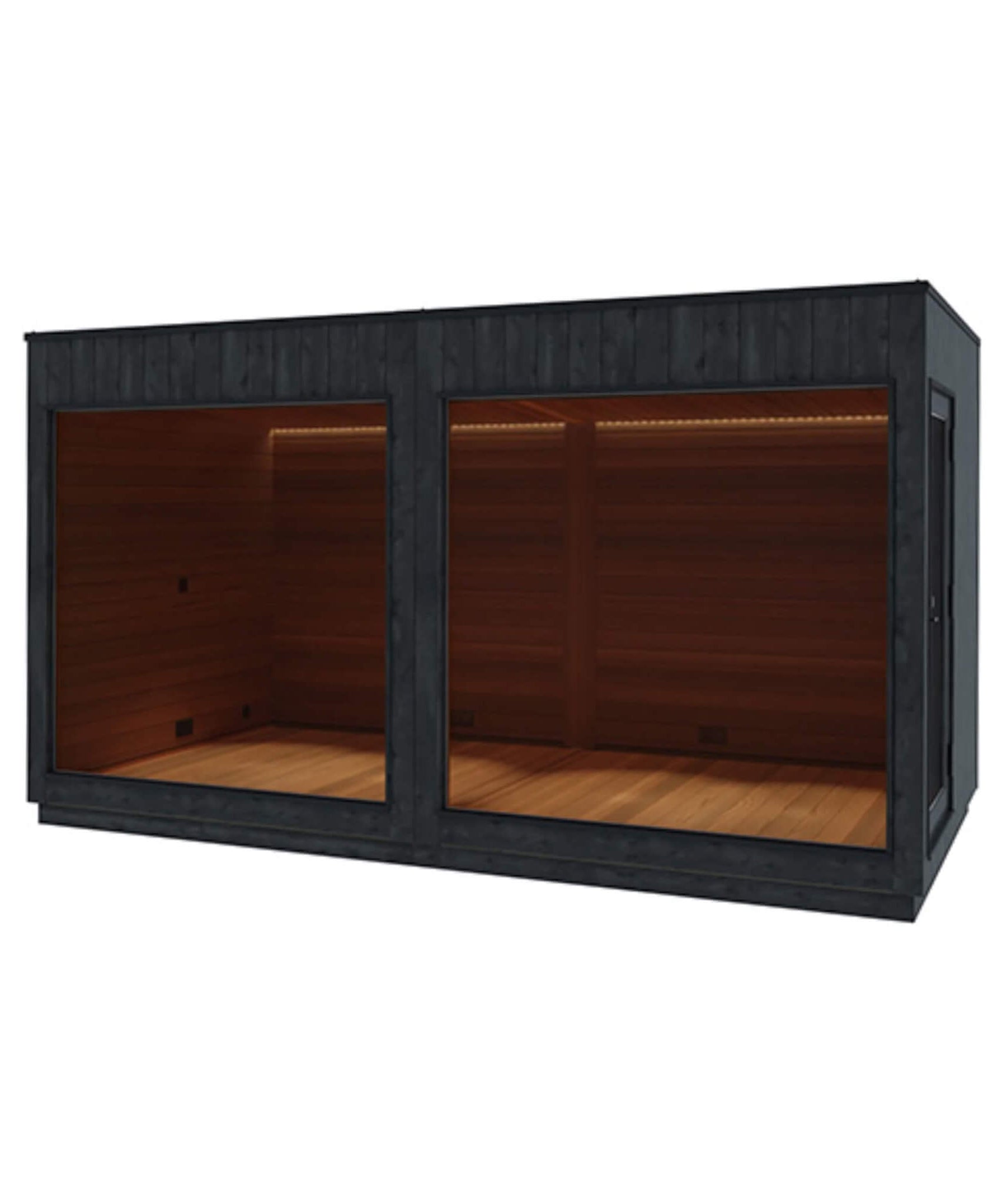 ThermaSol Nordic Misty XL 1-Entrance Outdoor Sauna Lounge [Made-To-Order] [14-KIR-3879/80] (SAK19046)
