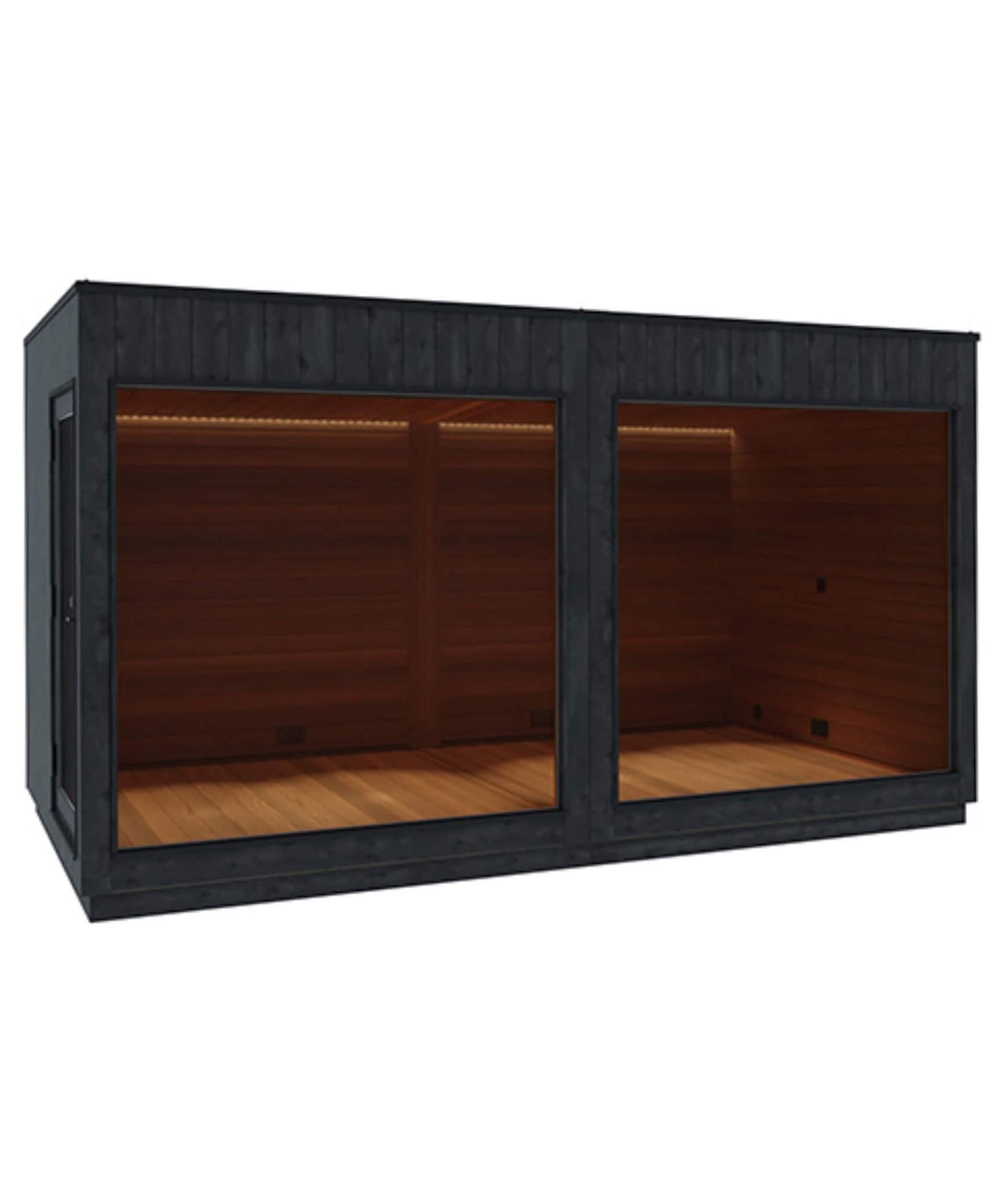 ThermaSol Nordic Misty XL 1-Entrance Outdoor Sauna Lounge [Made-To-Order] [14-KIR-3879/80] (SAK19046)