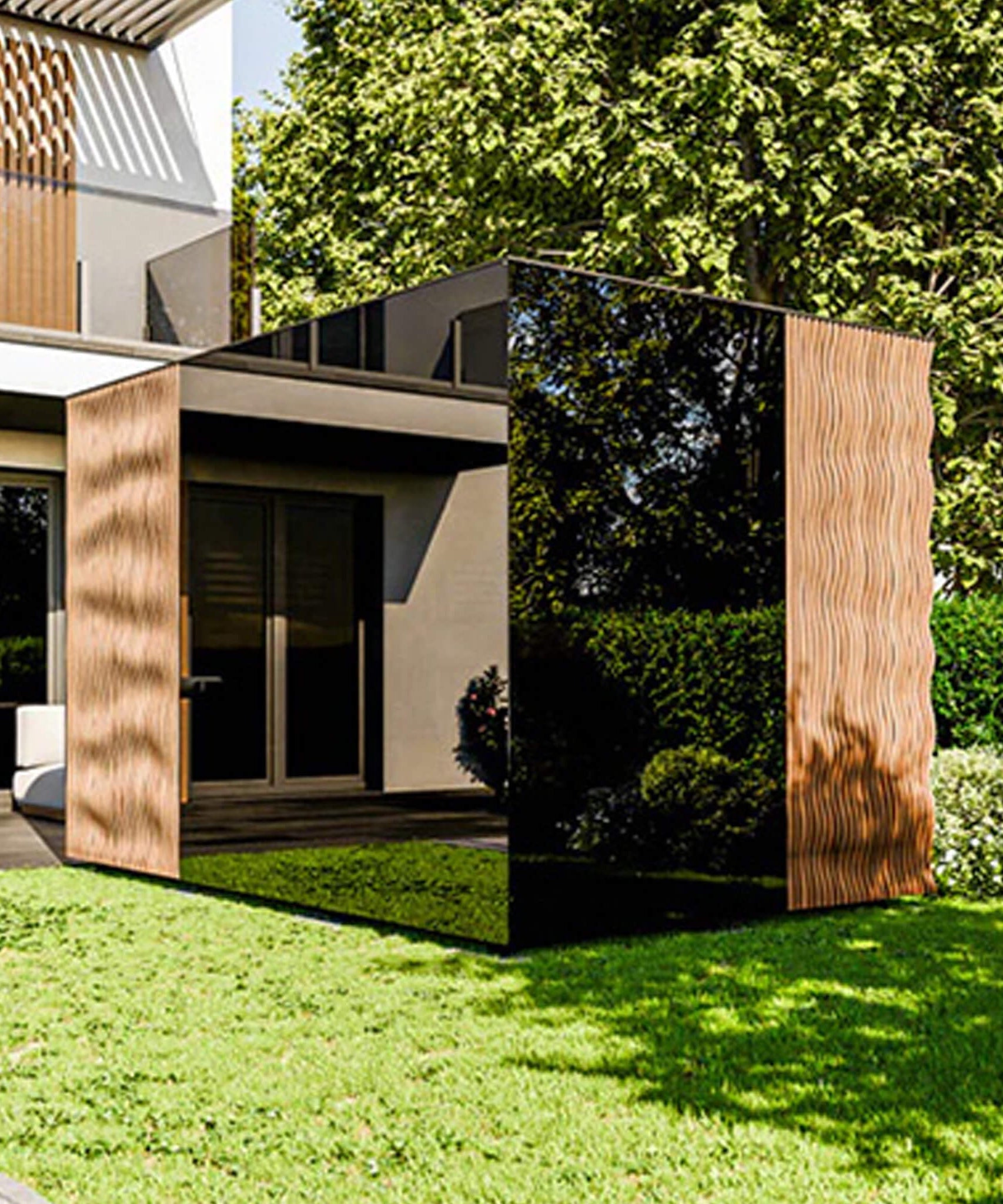 ThermaSol Ombra Fully-Assembled 5-Person Outdoor Sauna Cabin [Made-To-Order] [14-OMBRA] (SAK63017)