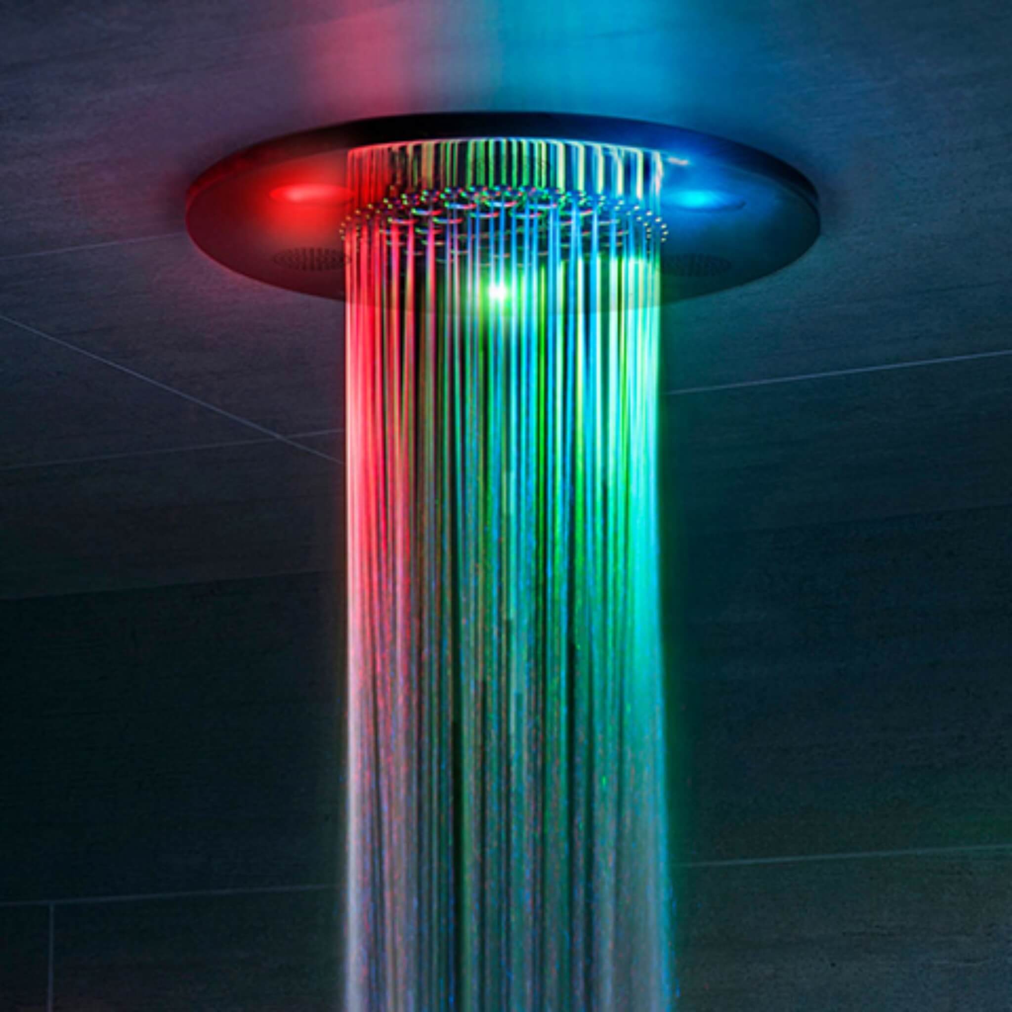 ThermaSol Serenity 10 Round Steam Shower Rainhead System With Light & Sound [SLSRRD] (SAK14982)