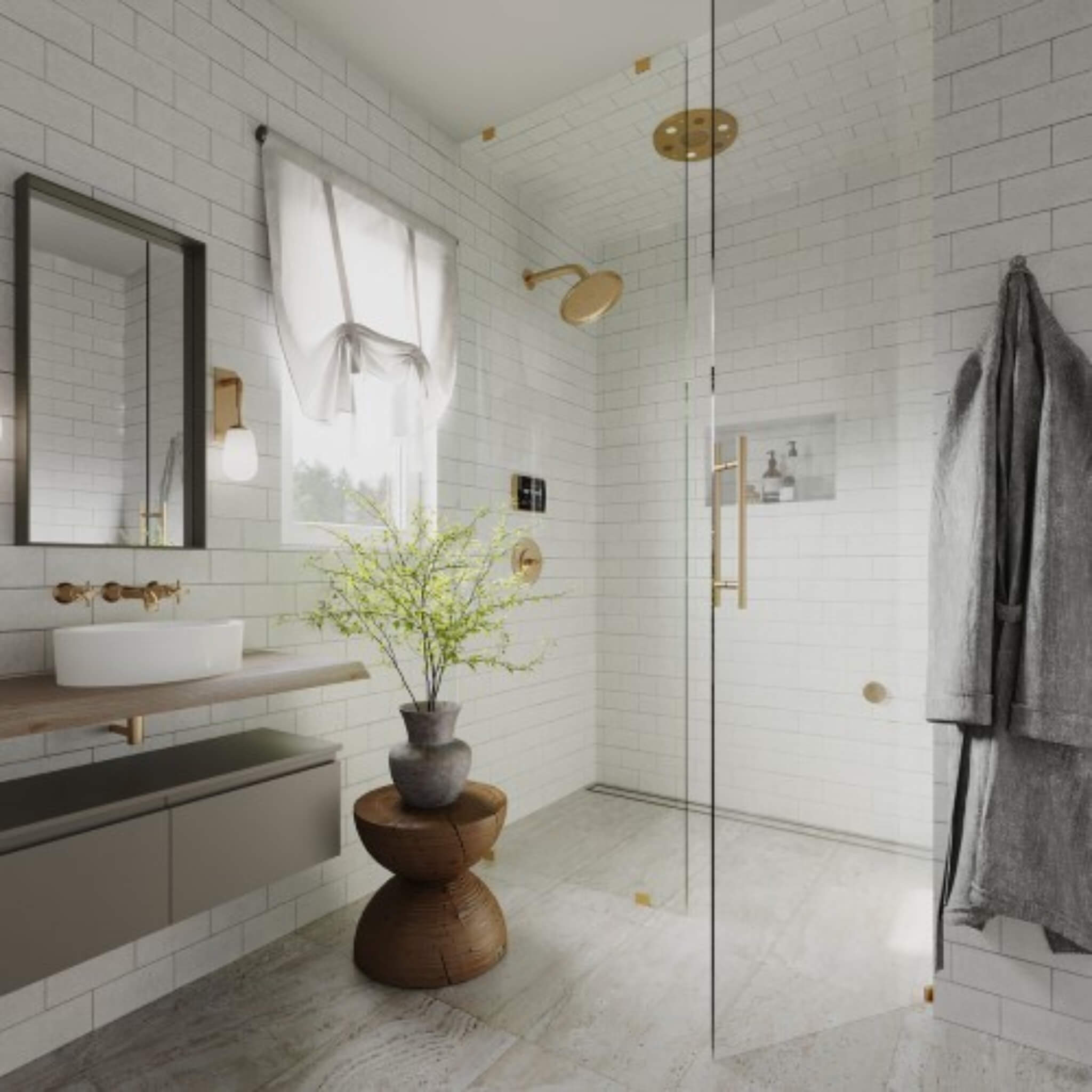 ThermaSol Serenity 10 Round Steam Shower Rainhead System With Light & Sound [SLSRRD] (SAK14982)