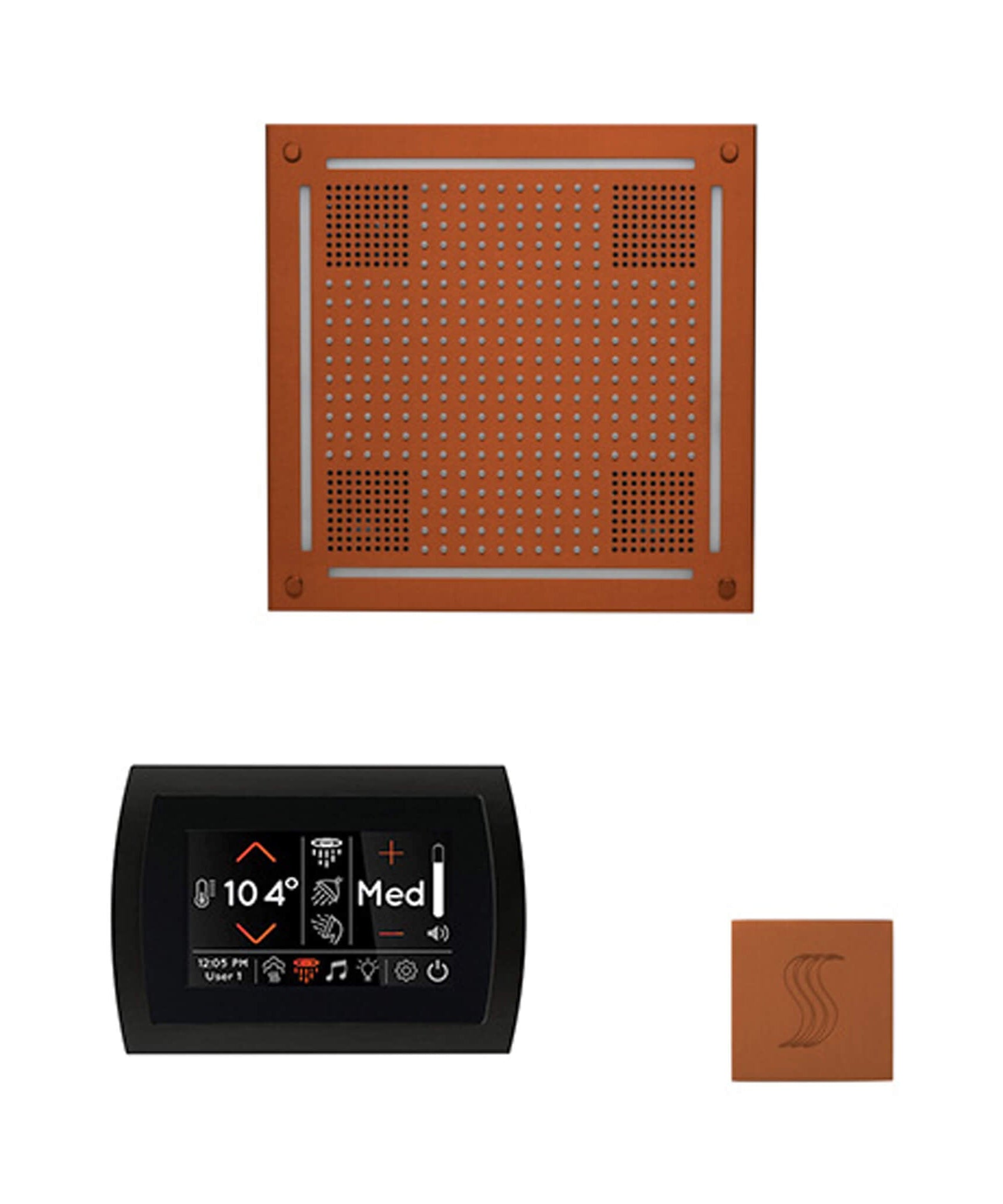 ThermaSol SignaTouch 5-Inch Display Steam Control Package With HydroVive Rainhead (SAK12821)