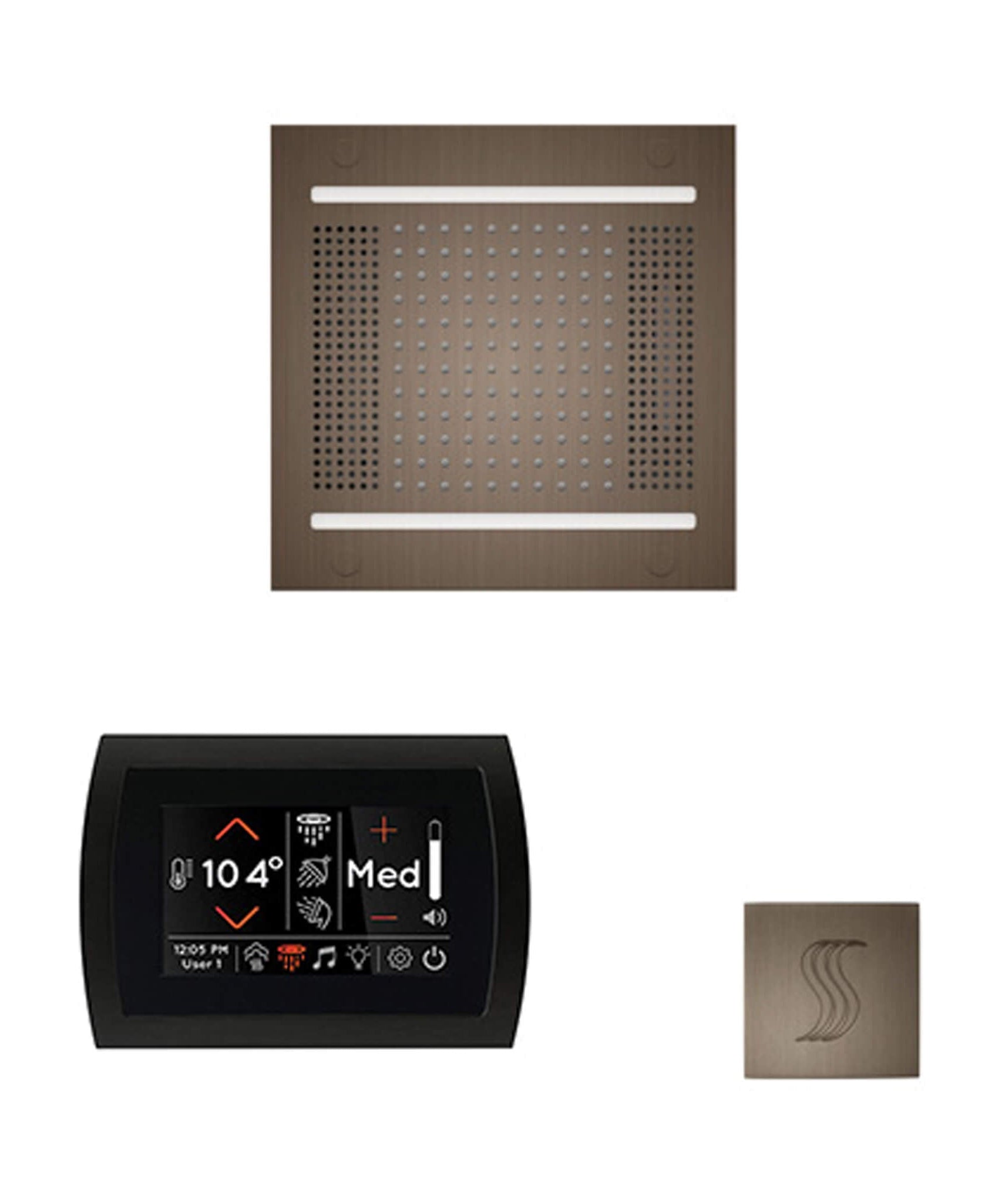 ThermaSol SignaTouch 5-Inch Display Steam Control Package With HydroVive Rainhead (SAK12821)