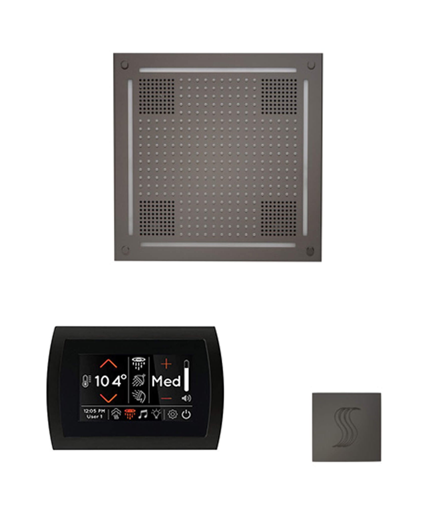 ThermaSol SignaTouch 5-Inch Display Steam Control Package With HydroVive Rainhead (SAK12821)