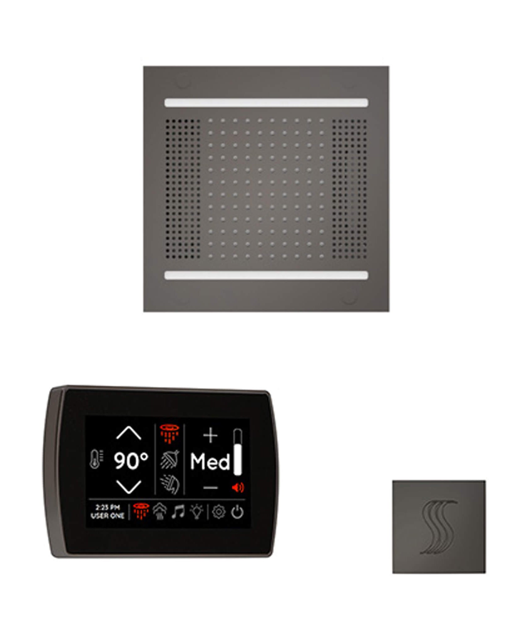 ThermaSol SignaTouch 5-Inch Display Steam Control Package With HydroVive Rainhead (SAK12821)