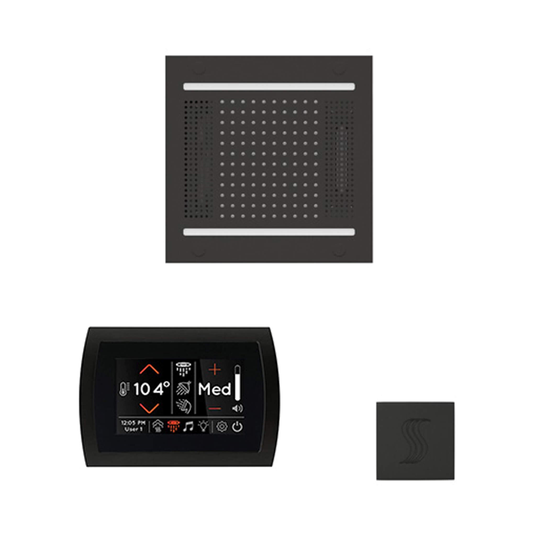 ThermaSol SignaTouch 5-Inch Display Steam Control Package With HydroVive Rainhead (SAK12821)