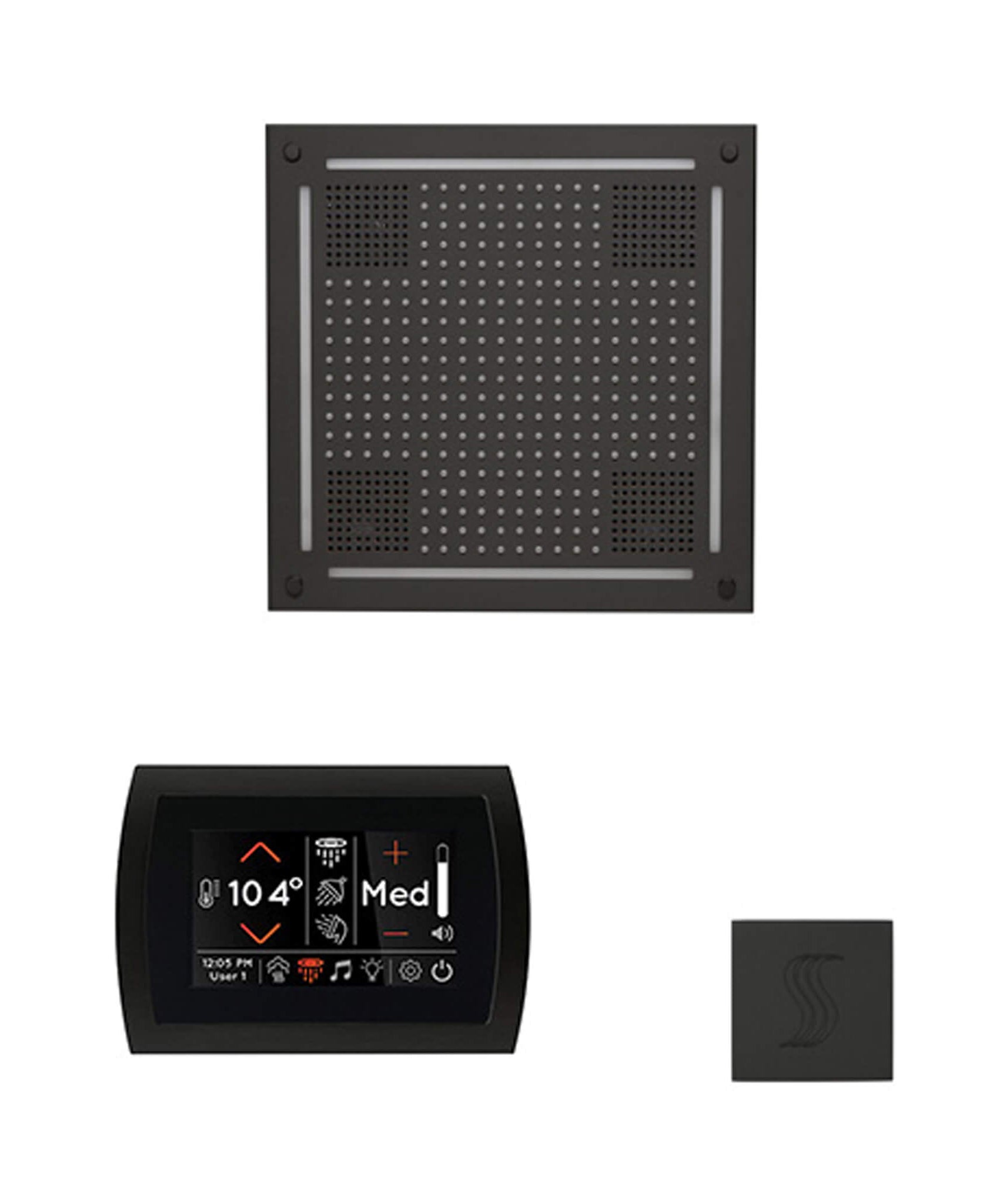 ThermaSol SignaTouch 5-Inch Display Steam Control Package With HydroVive Rainhead (SAK12821)