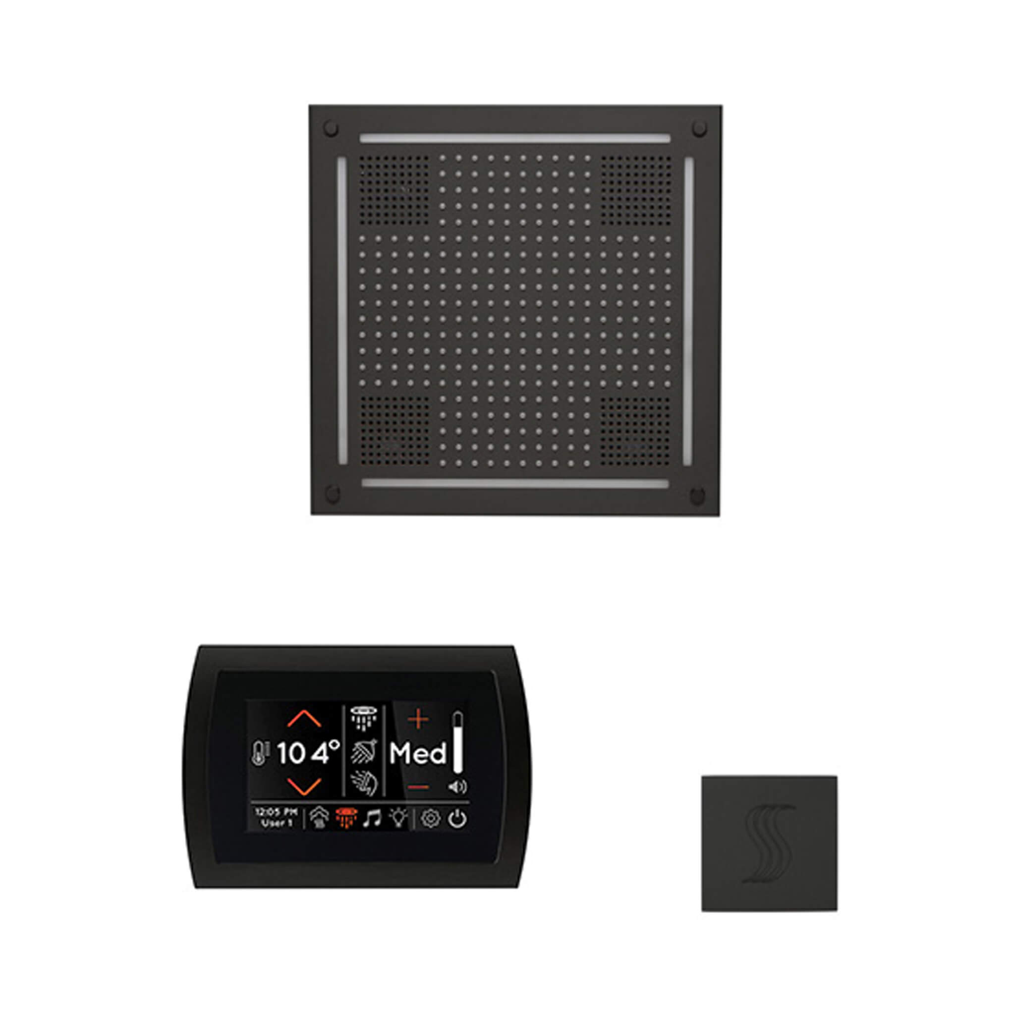 ThermaSol SignaTouch 5-Inch Display Steam Control Package With HydroVive Rainhead (SAK12821)