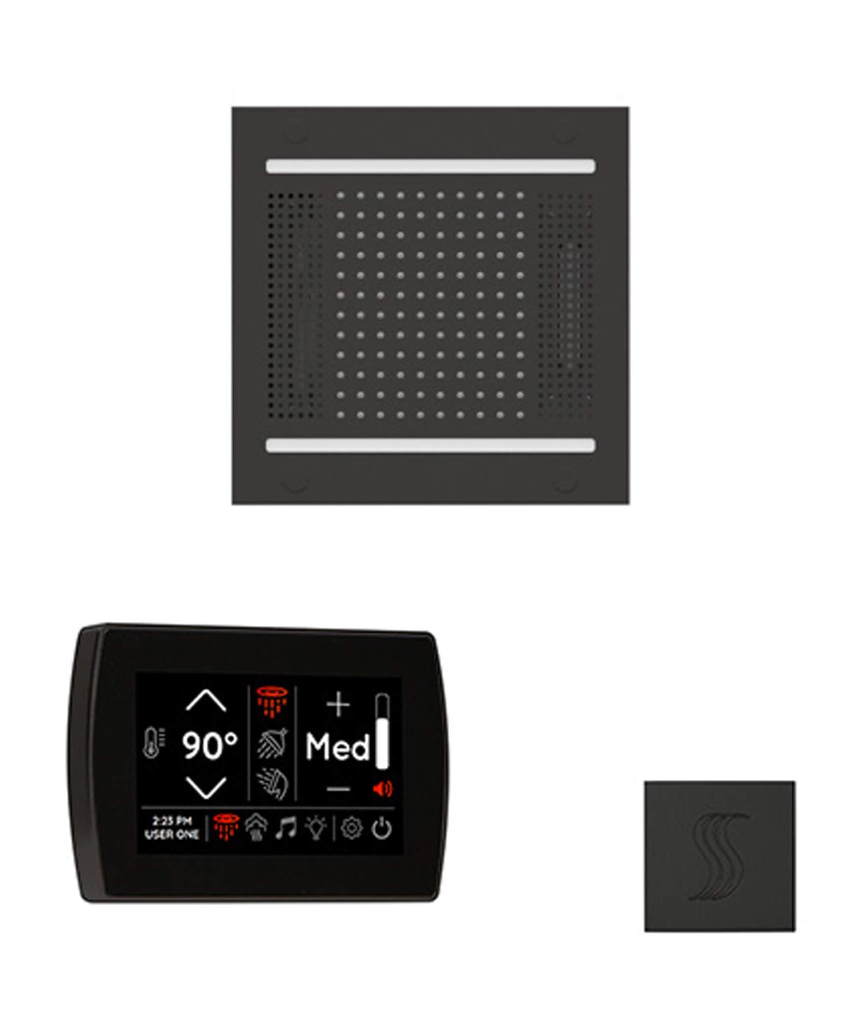ThermaSol SignaTouch 5-Inch Display Steam Control Package With HydroVive Rainhead (SAK12821)