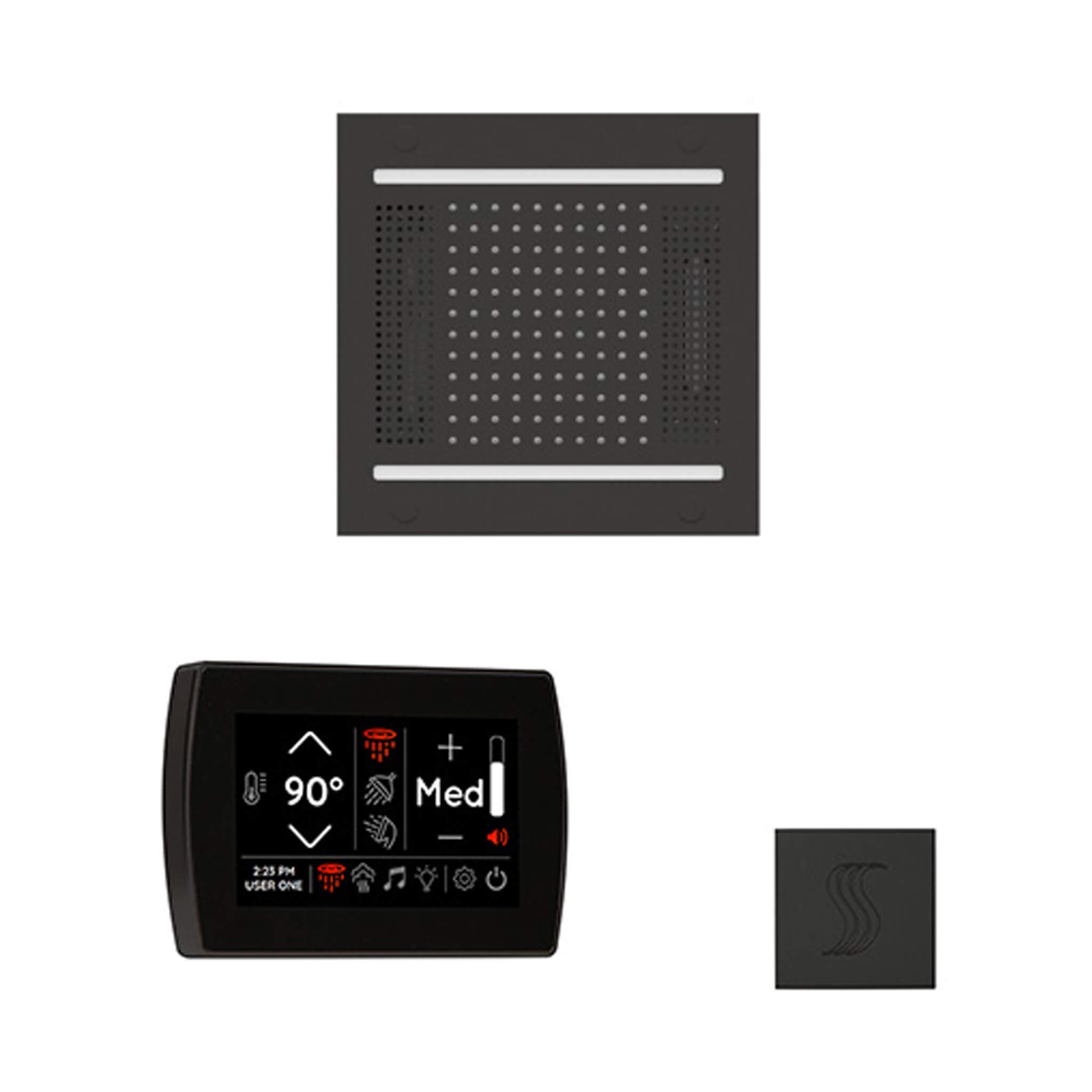 ThermaSol SignaTouch 5-Inch Display Steam Control Package With HydroVive Rainhead (SAK12821)
