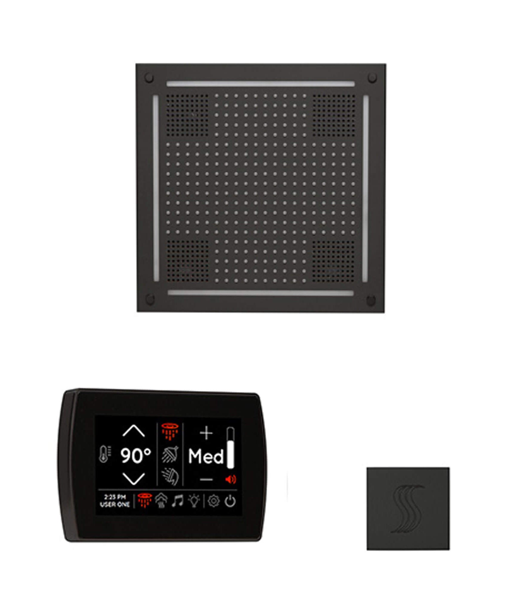 ThermaSol SignaTouch 5-Inch Display Steam Control Package With HydroVive Rainhead (SAK12821)