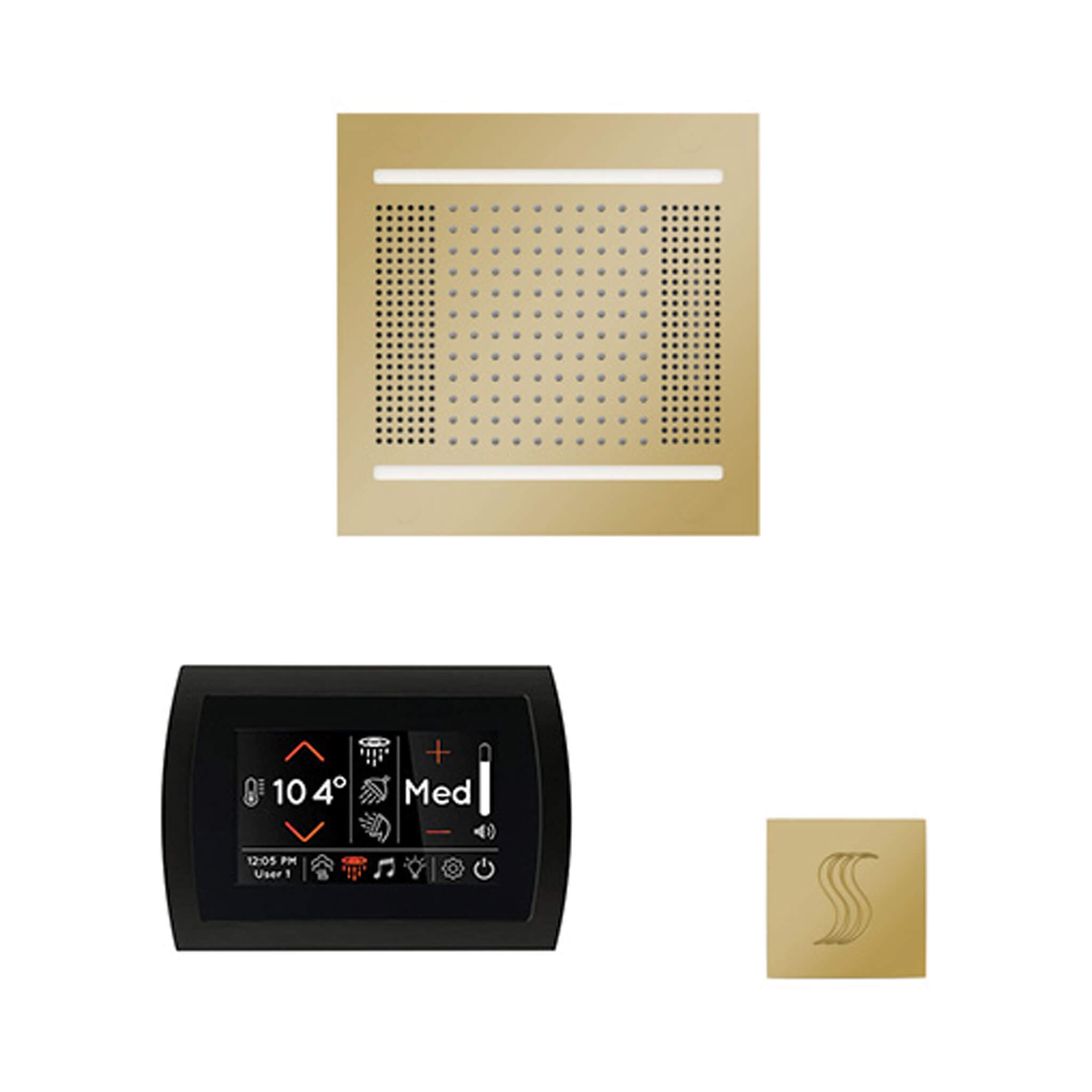 ThermaSol SignaTouch 5-Inch Display Steam Control Package With HydroVive Rainhead (SAK12821)