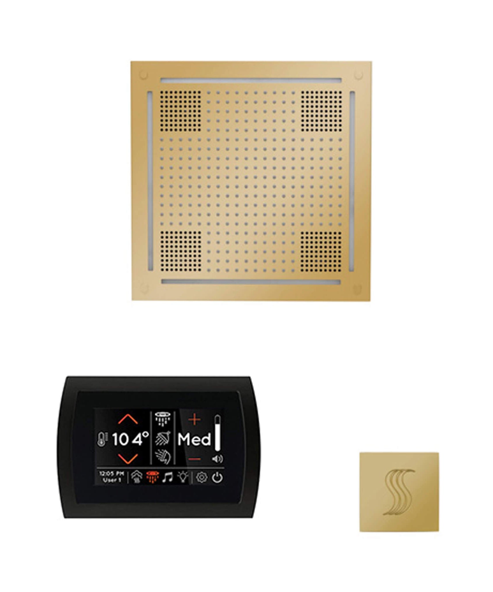 ThermaSol SignaTouch 5-Inch Display Steam Control Package With HydroVive Rainhead (SAK12821)