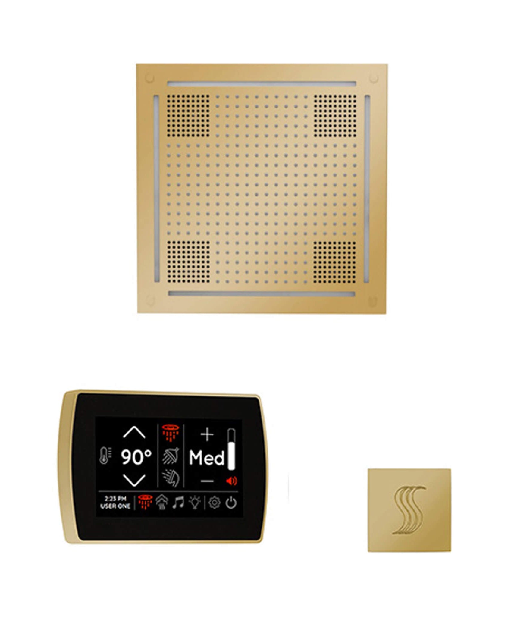 ThermaSol SignaTouch 5-Inch Display Steam Control Package With HydroVive Rainhead (SAK12821)