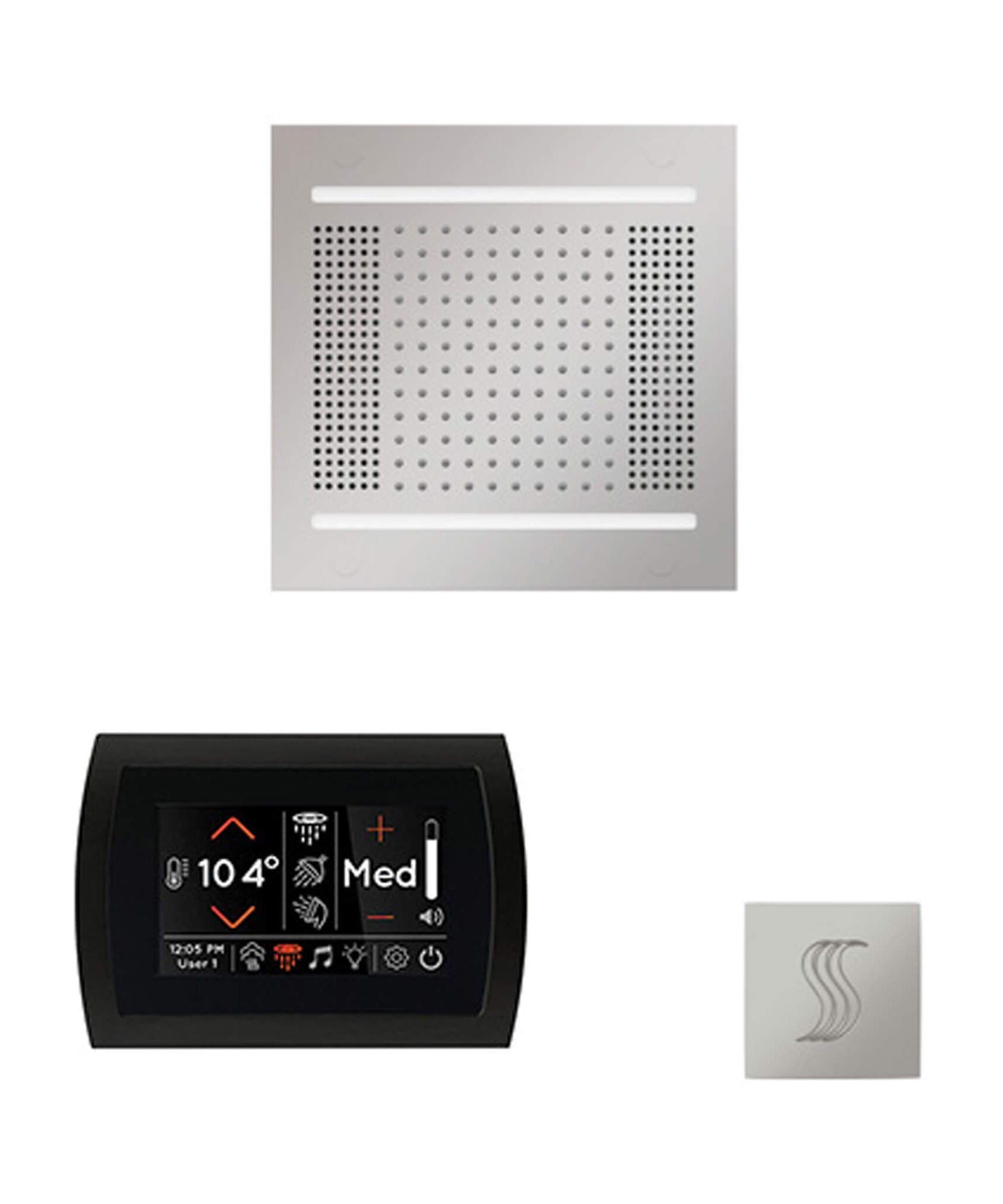 ThermaSol SignaTouch 5-Inch Display Steam Control Package With HydroVive Rainhead (SAK12821)