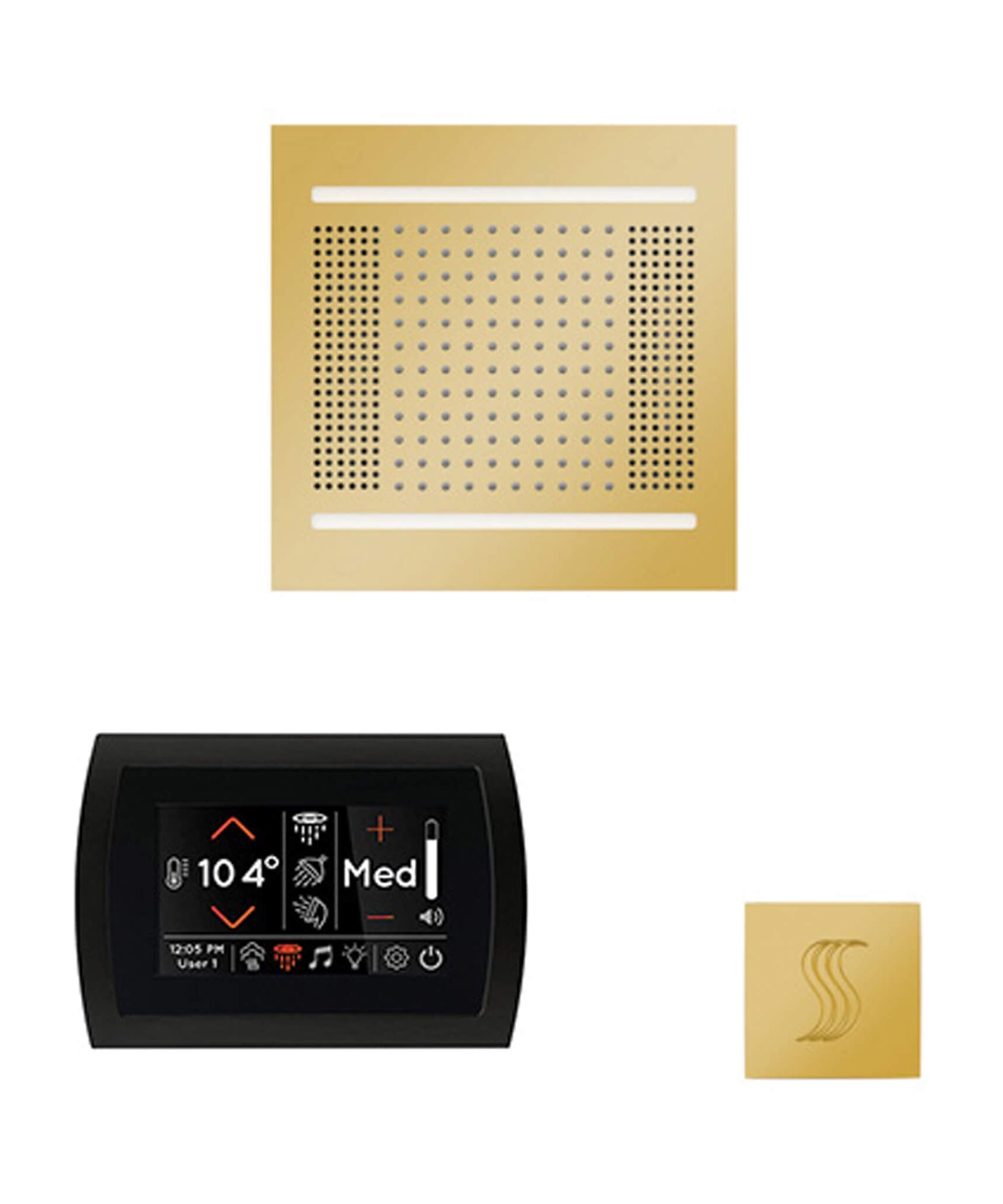 ThermaSol SignaTouch 5-Inch Display Steam Control Package With HydroVive Rainhead (SAK12821)