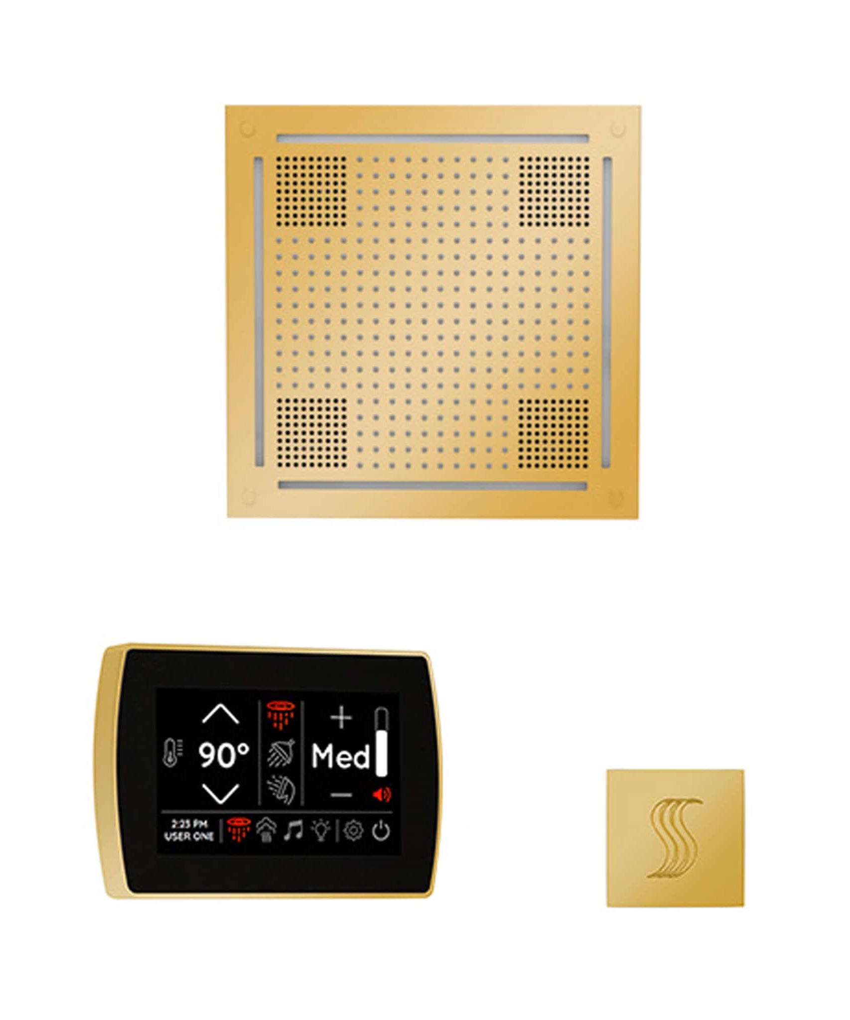 ThermaSol SignaTouch 5-Inch Display Steam Control Package With HydroVive Rainhead (SAK12821)