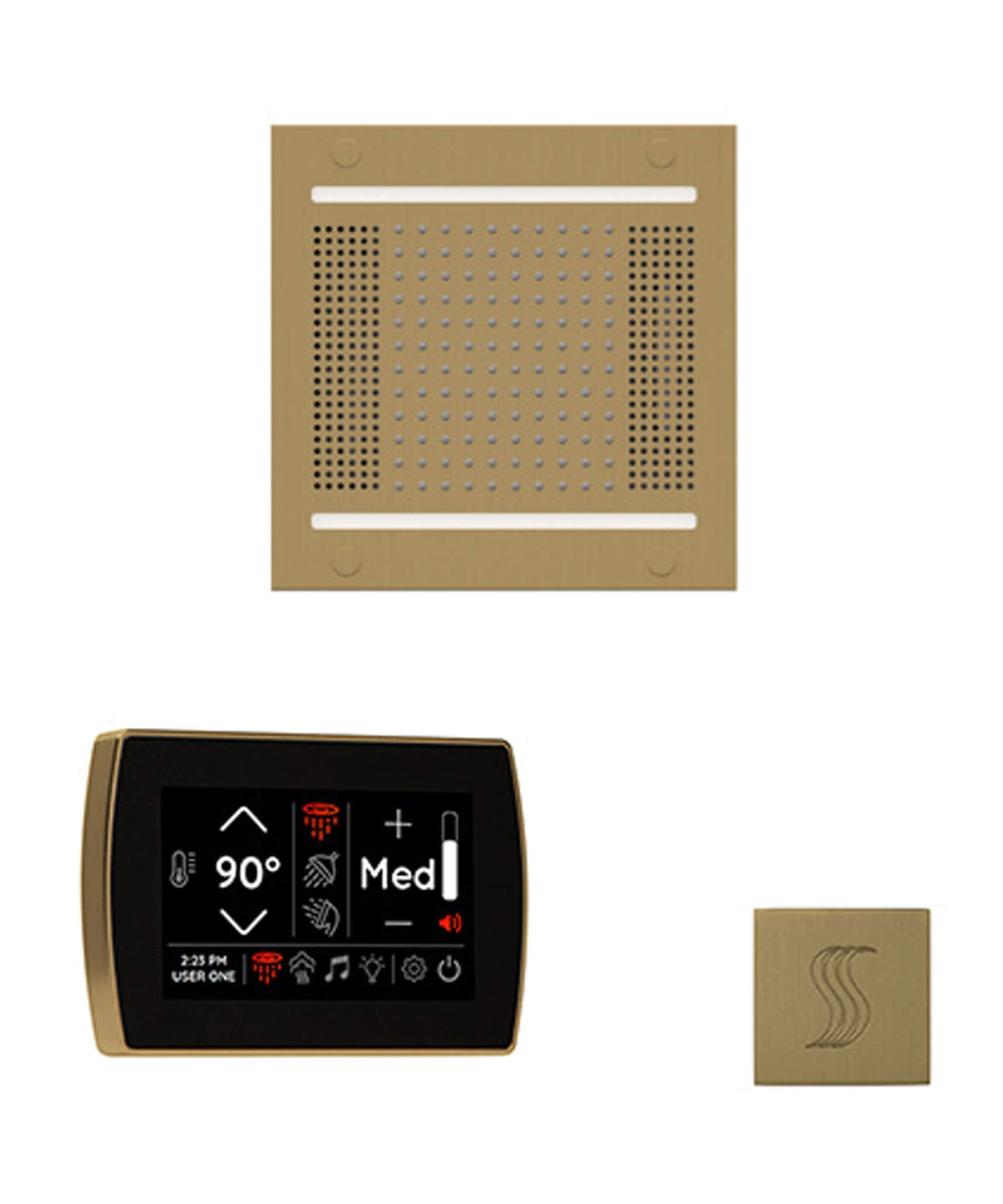 ThermaSol SignaTouch 5-Inch Display Steam Control Package With HydroVive Rainhead (SAK12821)