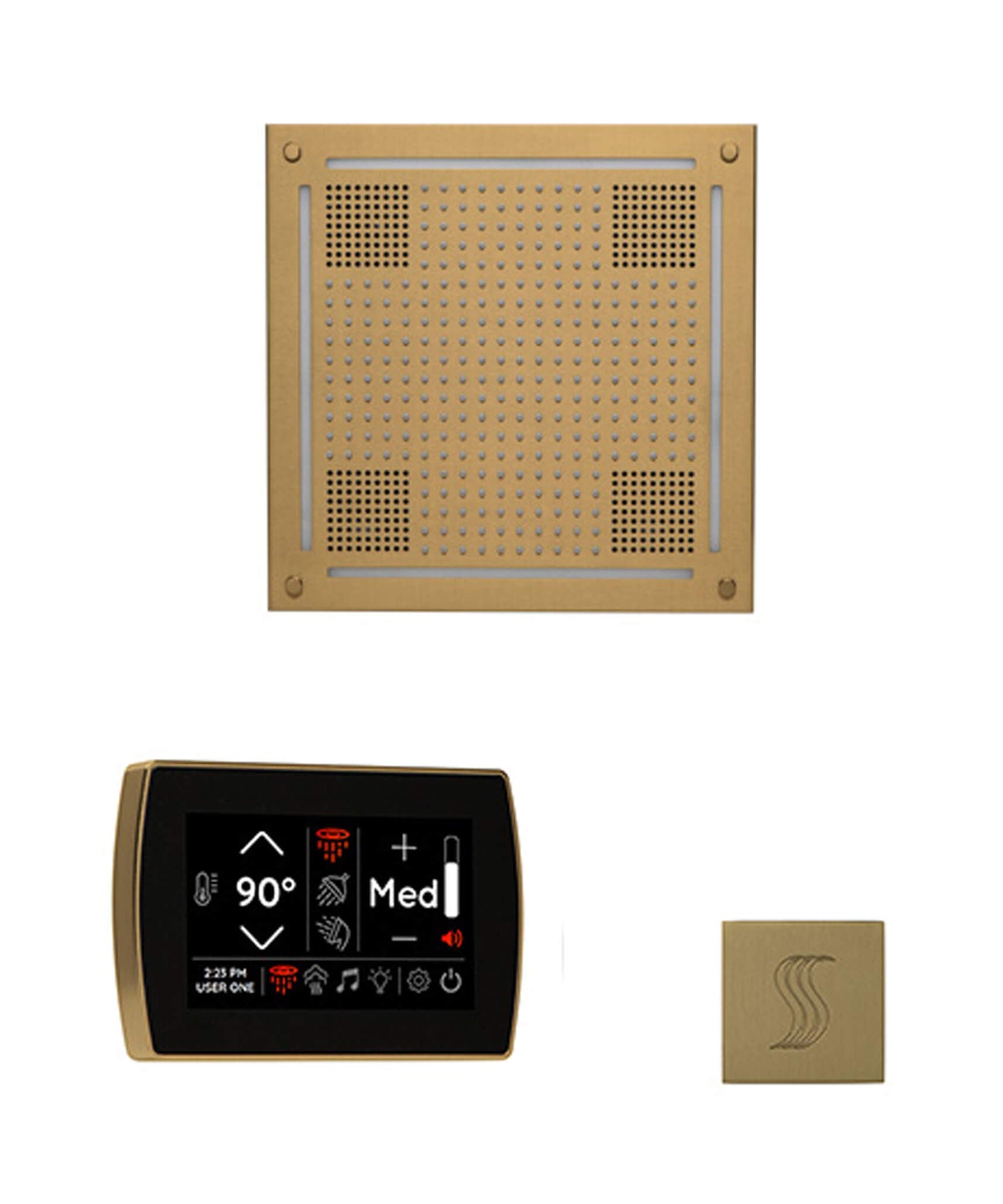 ThermaSol SignaTouch 5-Inch Display Steam Control Package With HydroVive Rainhead (SAK12821)