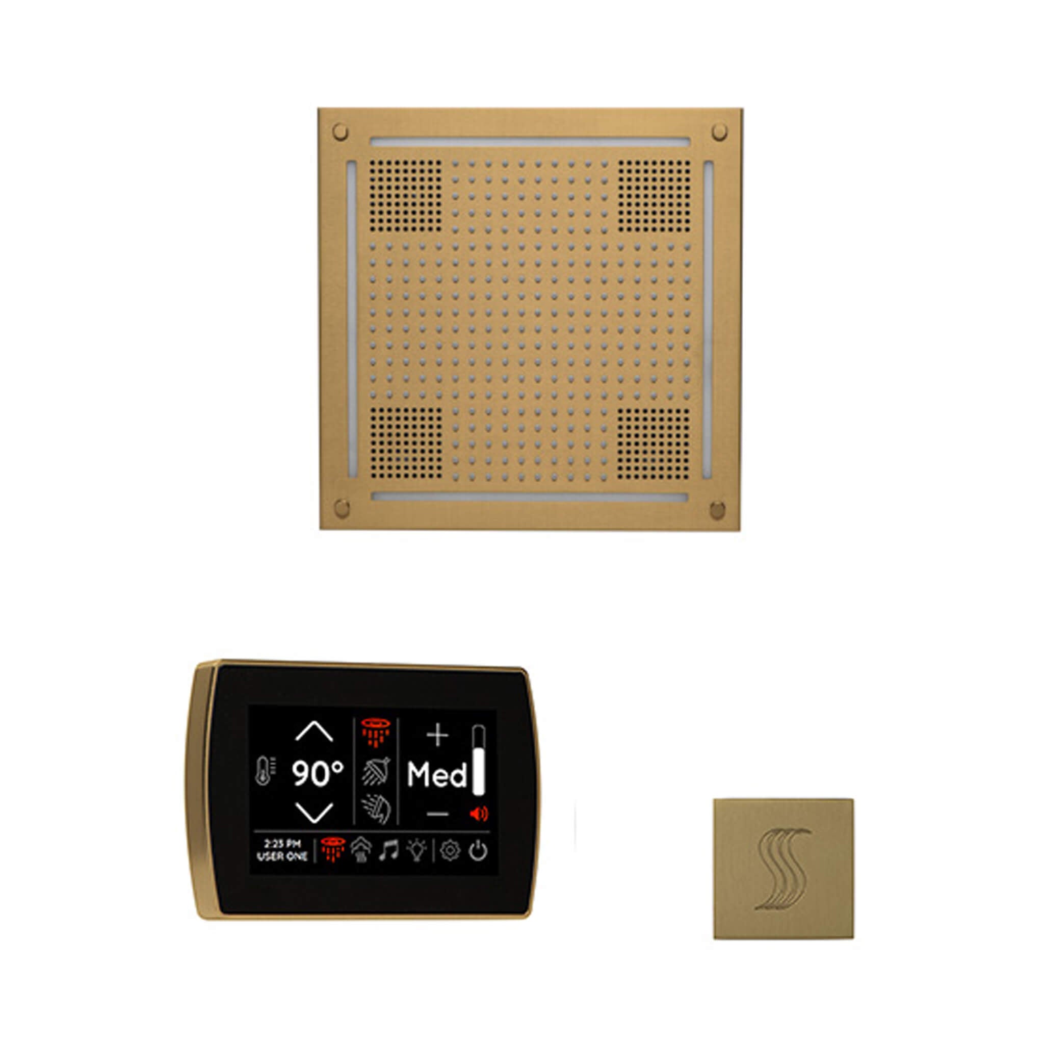 ThermaSol SignaTouch 5-Inch Display Steam Control Package With HydroVive Rainhead (SAK12821)