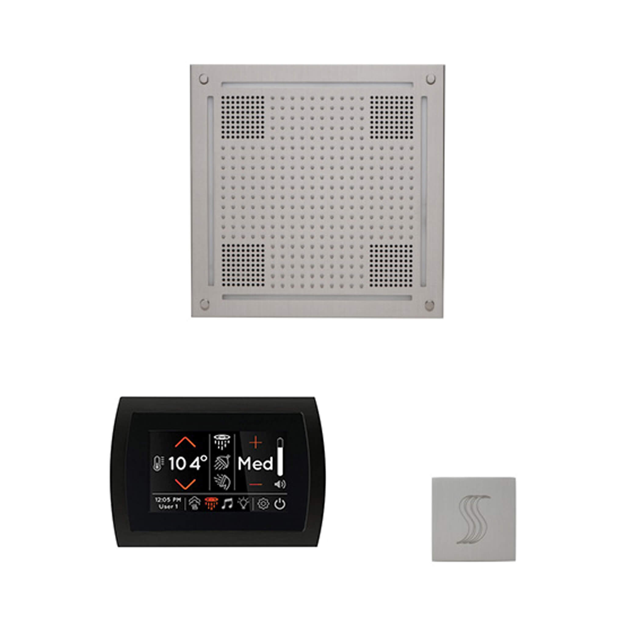 ThermaSol SignaTouch 5-Inch Display Steam Control Package With HydroVive Rainhead (SAK12821)