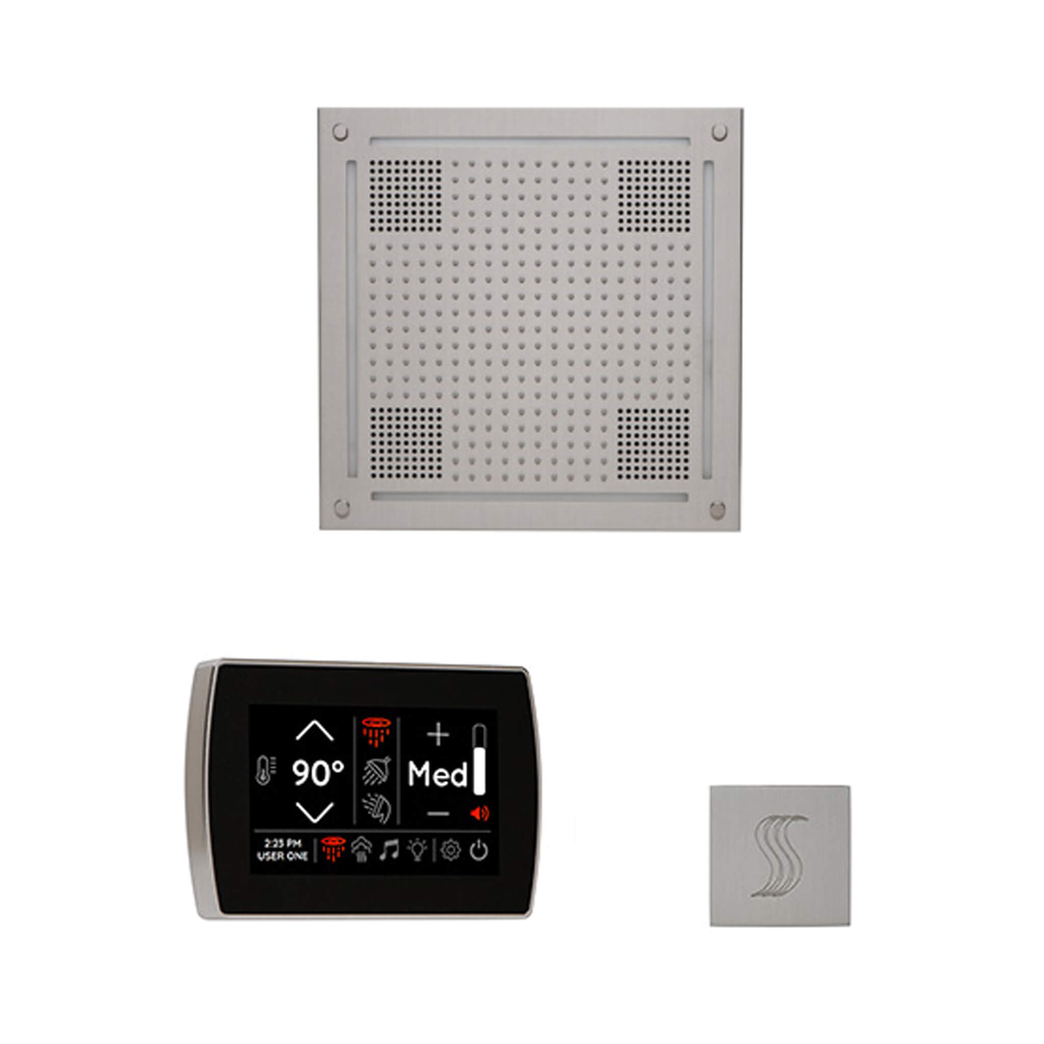 ThermaSol SignaTouch 5-Inch Display Steam Control Package With HydroVive Rainhead (SAK12821)