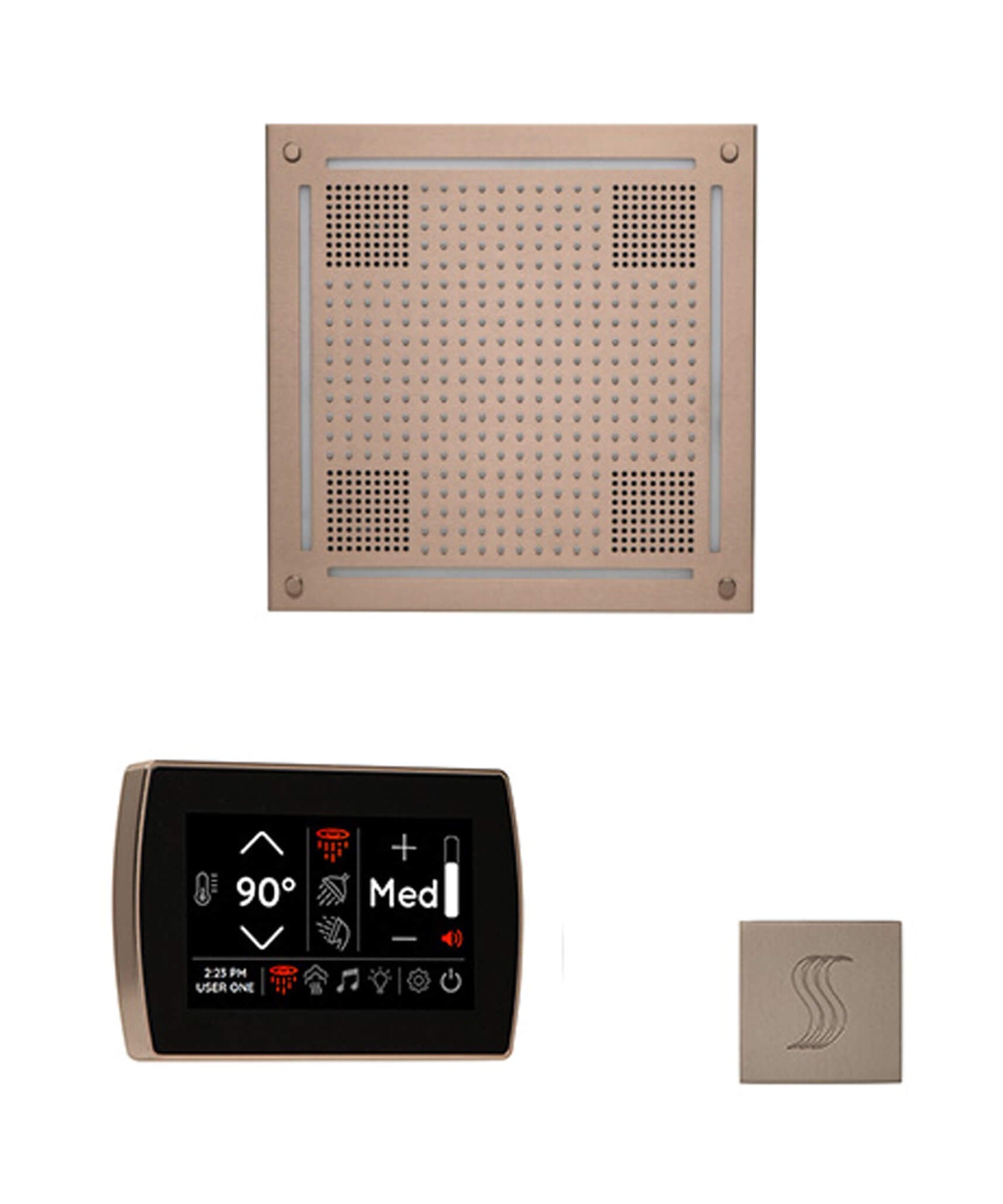 ThermaSol SignaTouch 5-Inch Display Steam Control Package With HydroVive Rainhead (SAK12821)