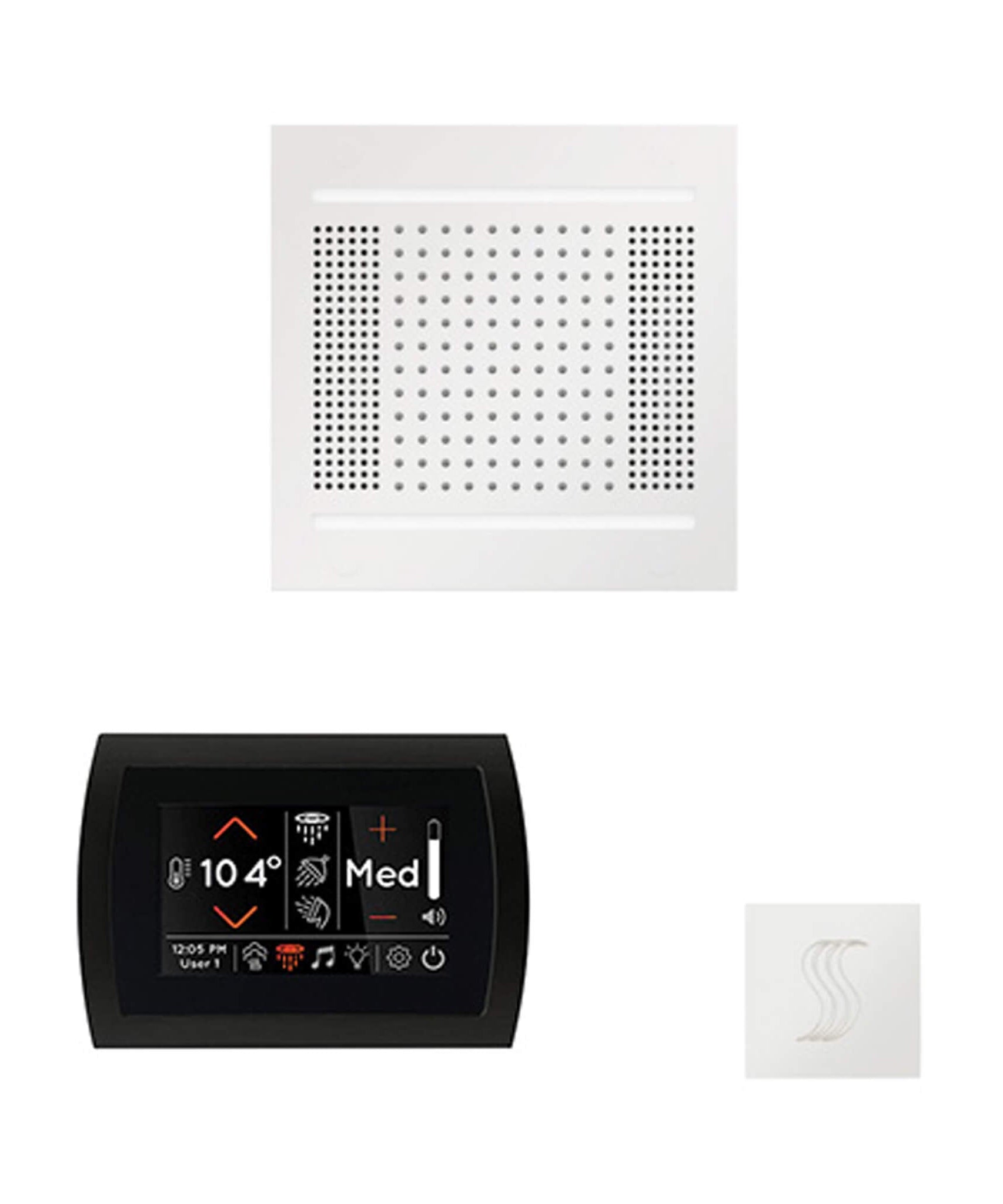 ThermaSol SignaTouch 5-Inch Display Steam Control Package With HydroVive Rainhead (SAK12821)