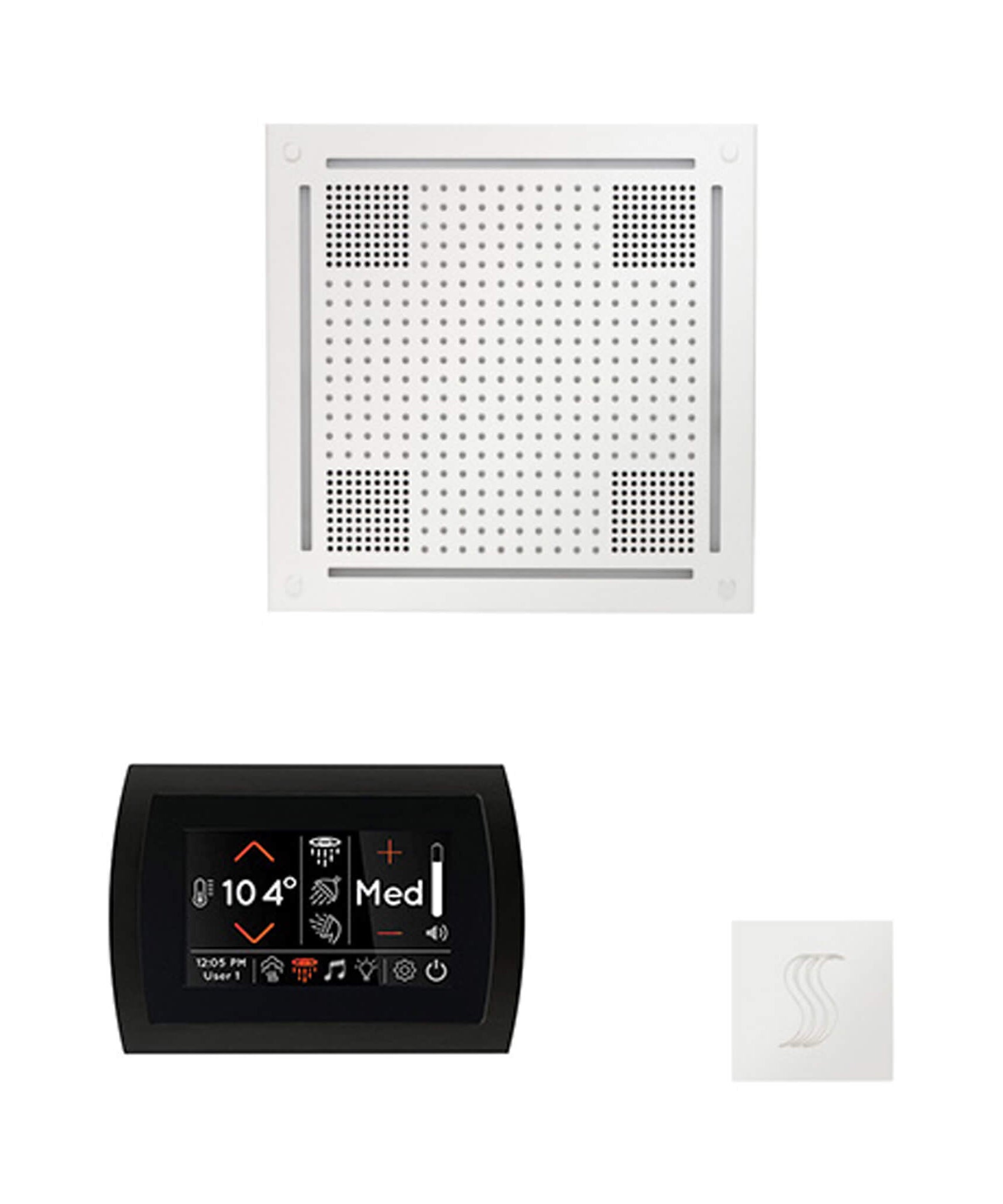 ThermaSol SignaTouch 5-Inch Display Steam Control Package With HydroVive Rainhead (SAK12821)