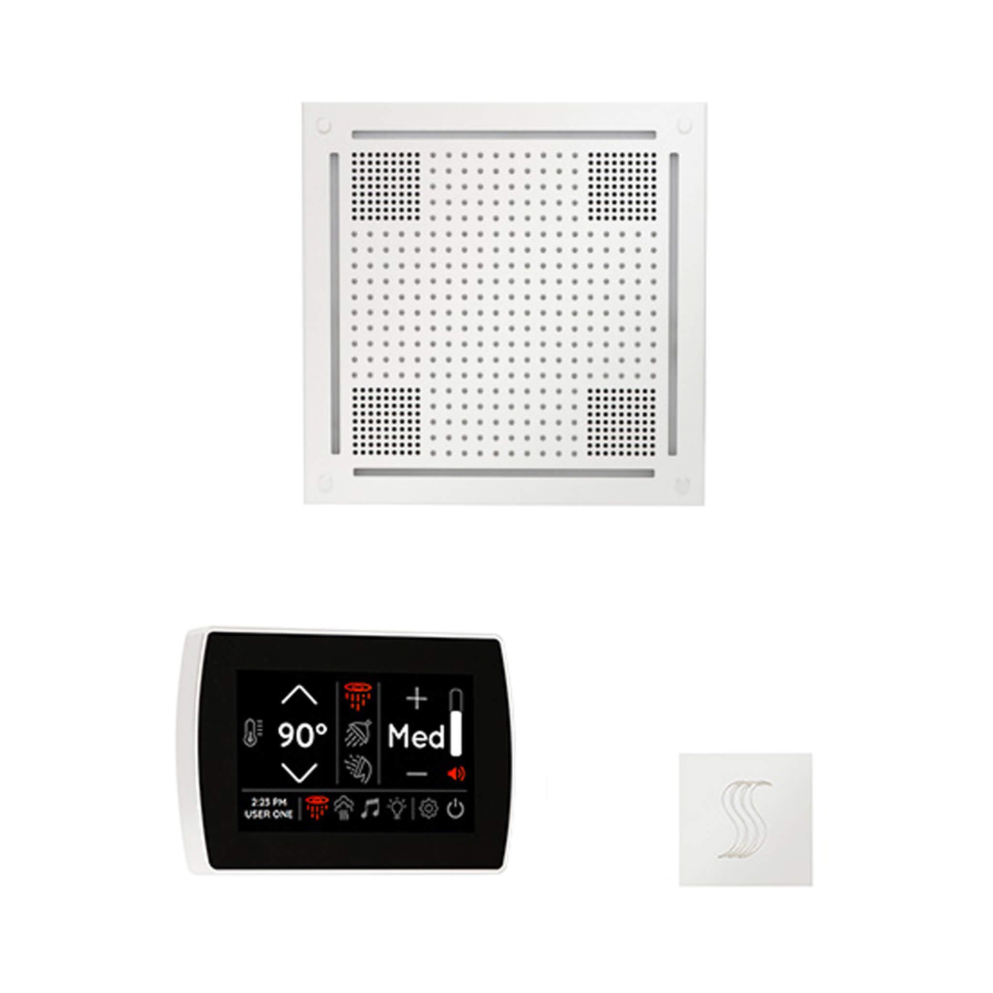 ThermaSol SignaTouch 5-Inch Display Steam Control Package With HydroVive Rainhead (SAK12821)