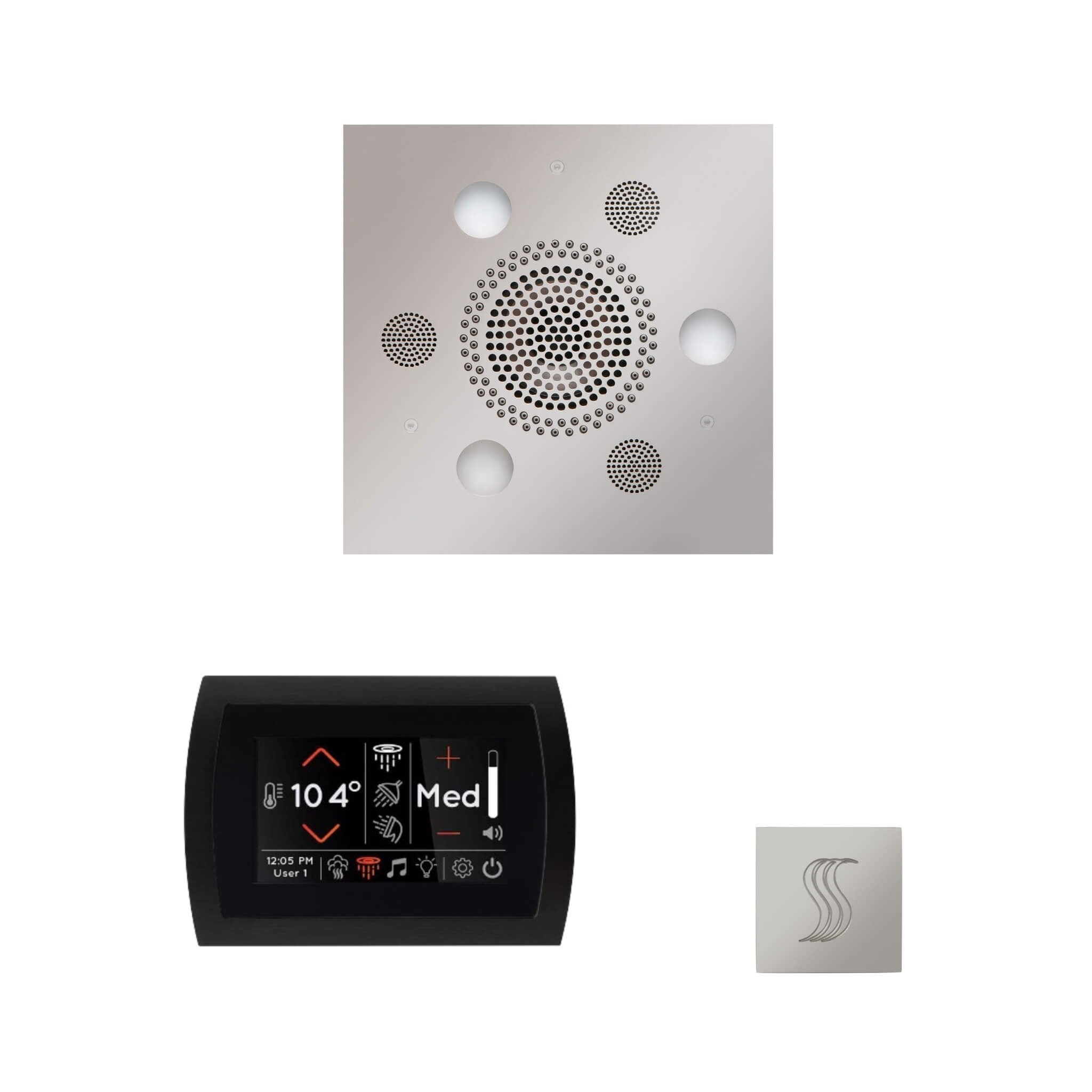 ThermaSol SignaTouch 5-Inch Recessed Steam Control Package With Serenity System [WSTPSS] (SAK35159)