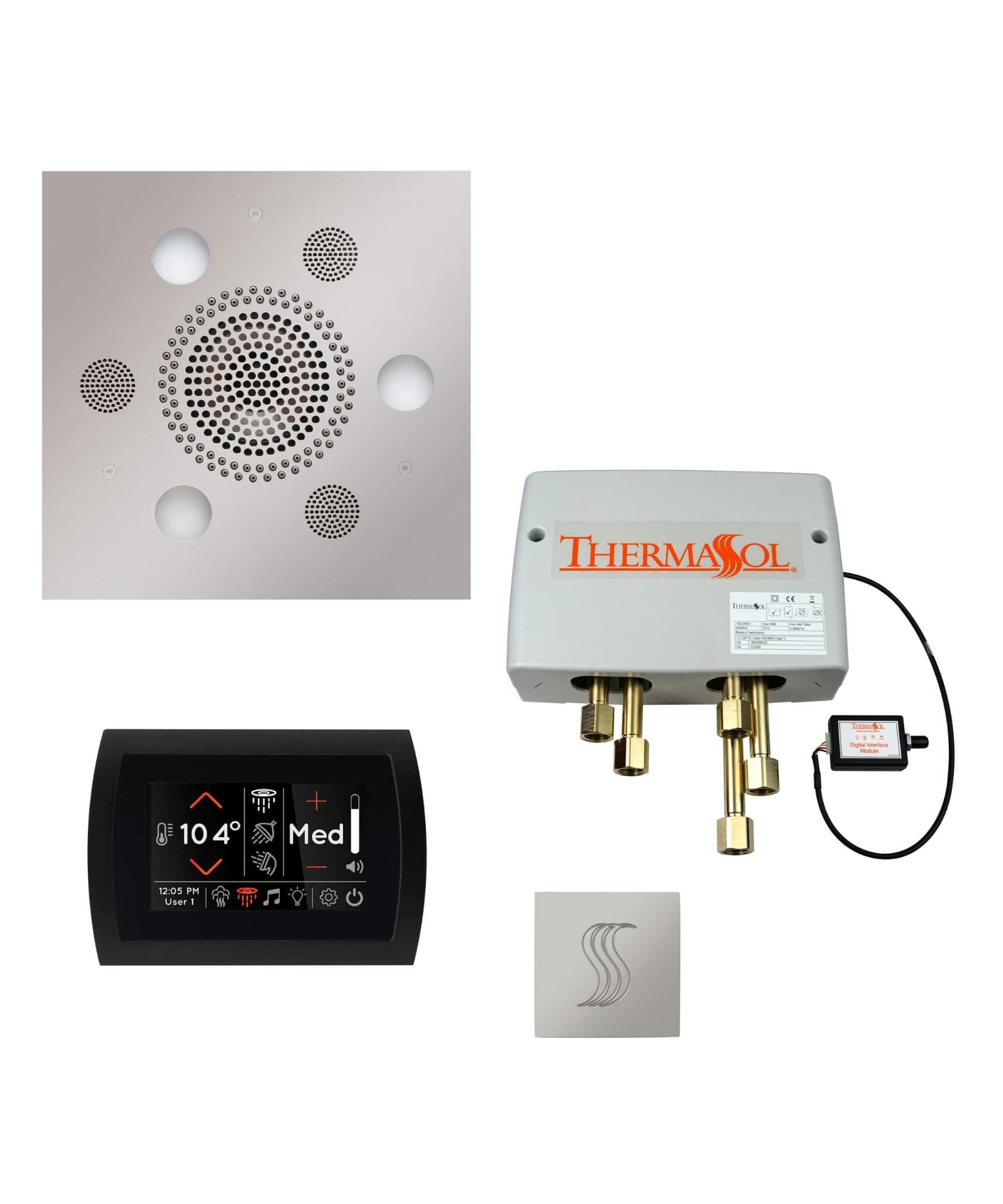 ThermaSol SignaTouch Control 5-Inch Digital Shower Steam Control Package [TWPSS] (SAK40392)