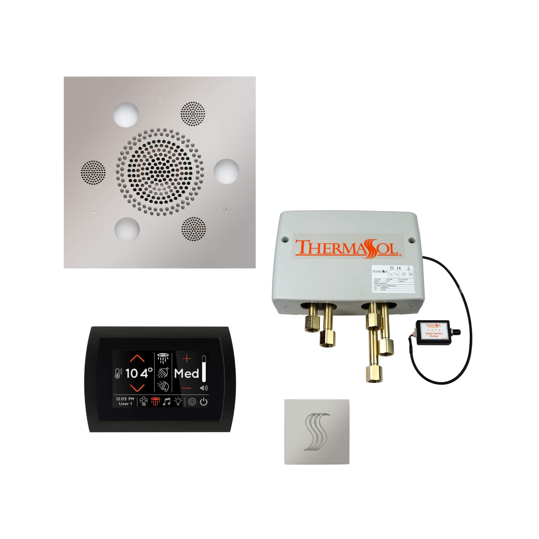 ThermaSol SignaTouch Control 5-Inch Digital Shower Steam Control Package [TWPSS] (SAK40392)