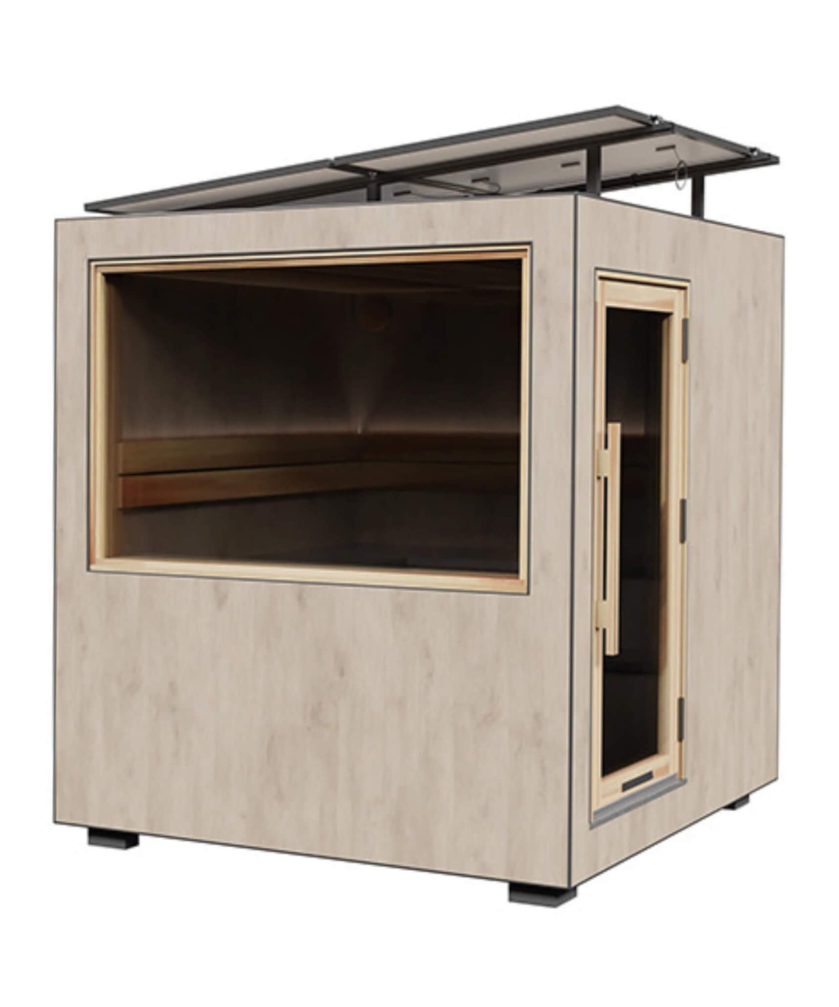 ThermaSol Solaris Fully-Assembled Outdoor Sauna Cabin [Made-To-Order] [14-KIR-4560/61] (SAK27532)