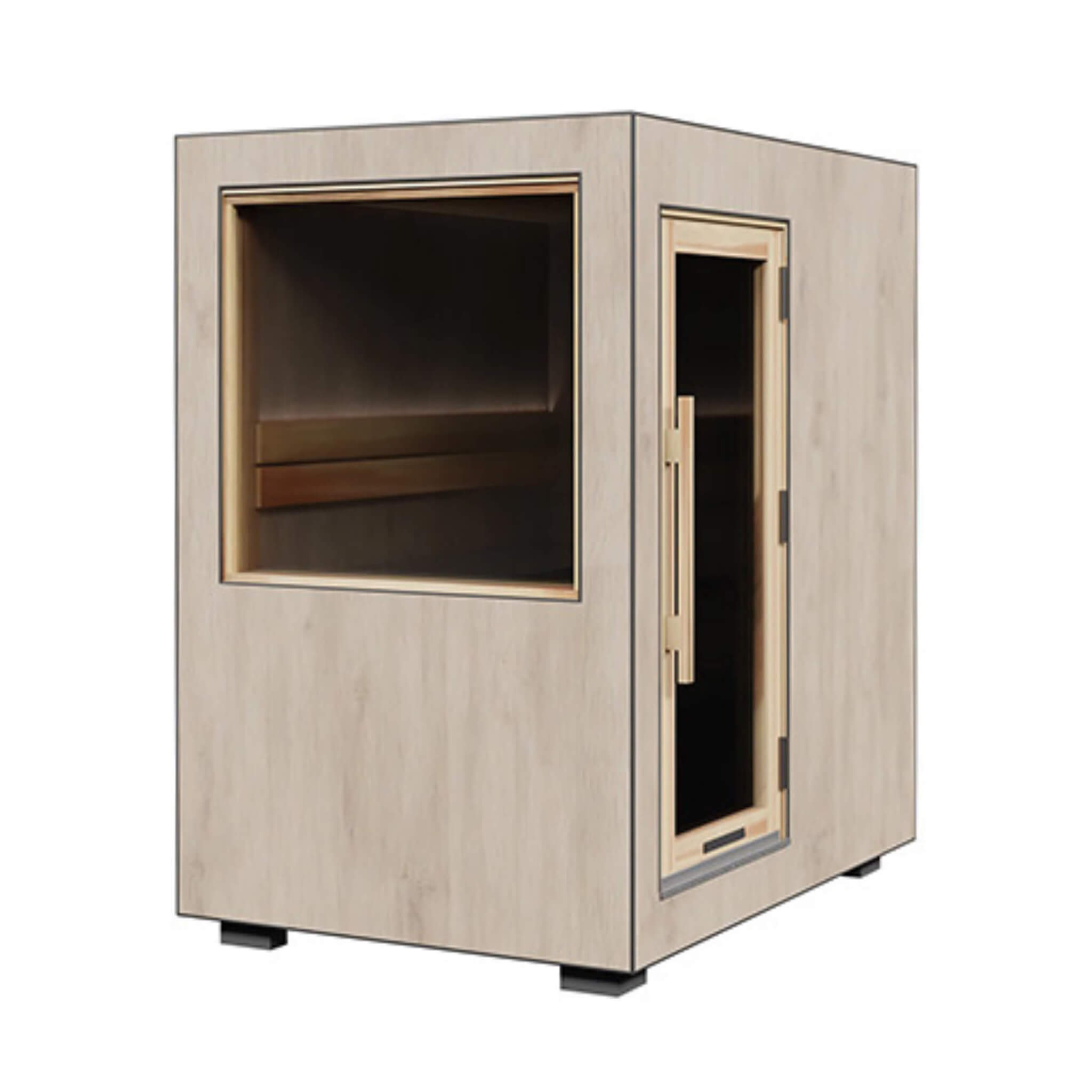 ThermaSol Solaris Fully-Assembled Outdoor Sauna Cabin [Made-To-Order] [14-KIR-4560/61] (SAK27532)