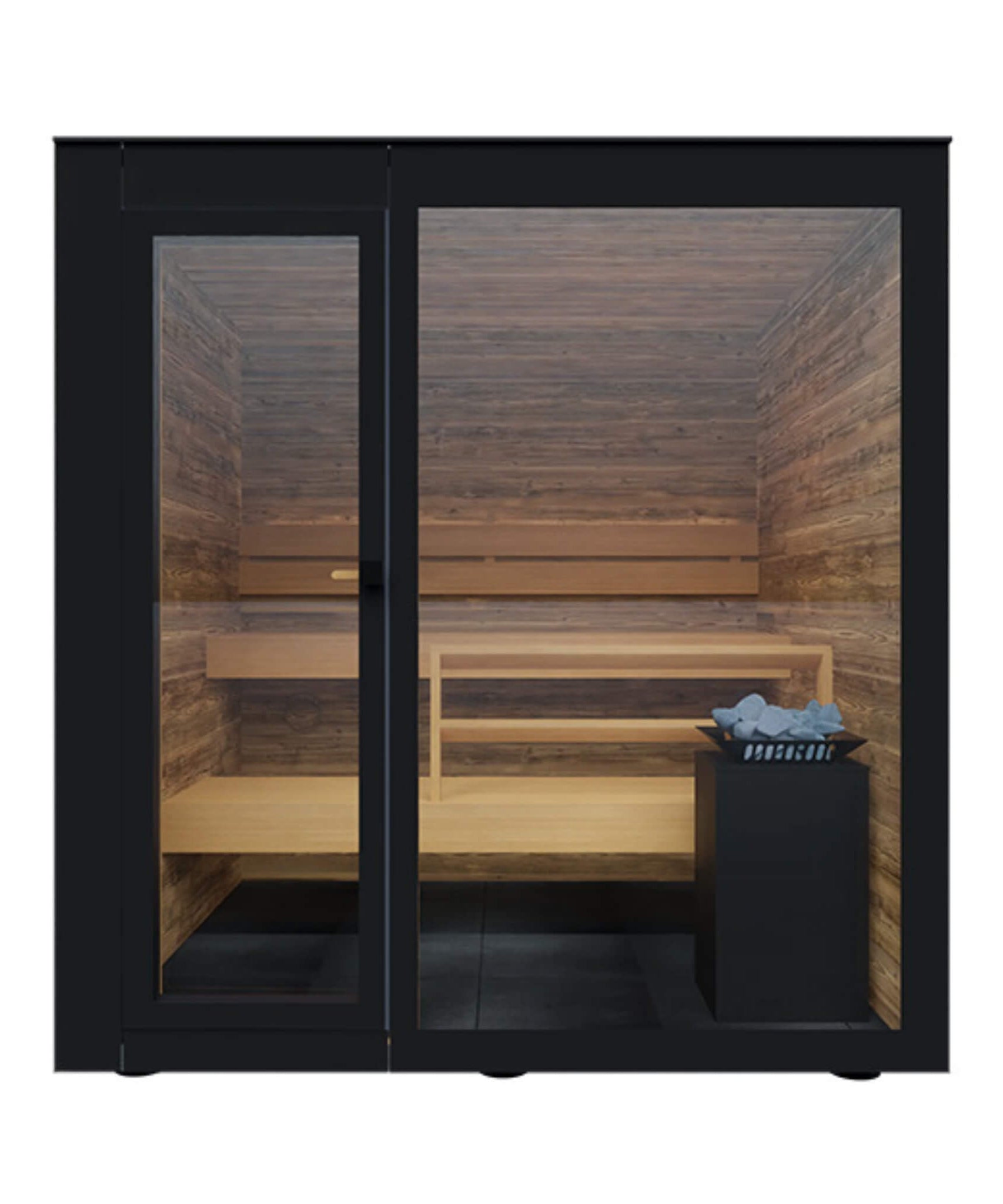 ThermaSol Spectra 4-Person Fully-Assembled Outdoor Sauna Cabin [Made-To-Order] [14-SPECTRA] (SAK46921)