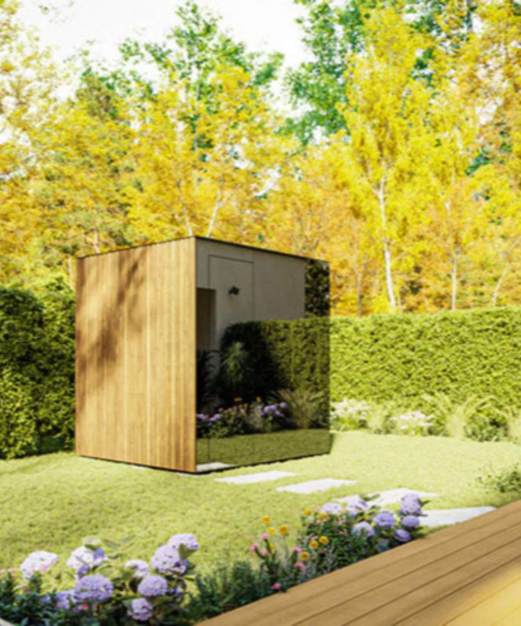 ThermaSol Spectra 4-Person Fully-Assembled Outdoor Sauna Cabin [Made-To-Order] [14-SPECTRA] (SAK46921)