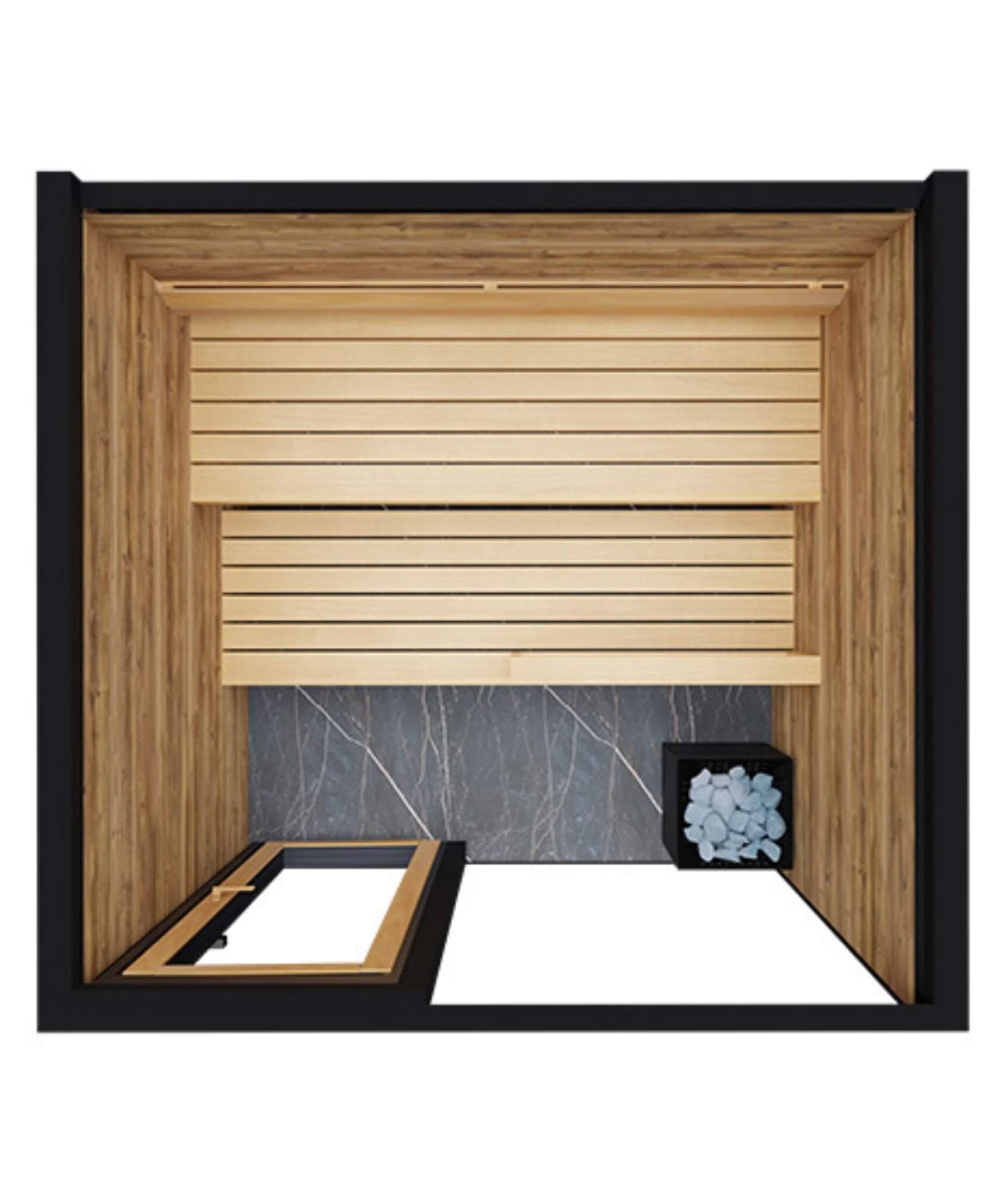 ThermaSol Spectra 4-Person Fully-Assembled Outdoor Sauna Cabin [Made-To-Order] [14-SPECTRA] (SAK46921)
