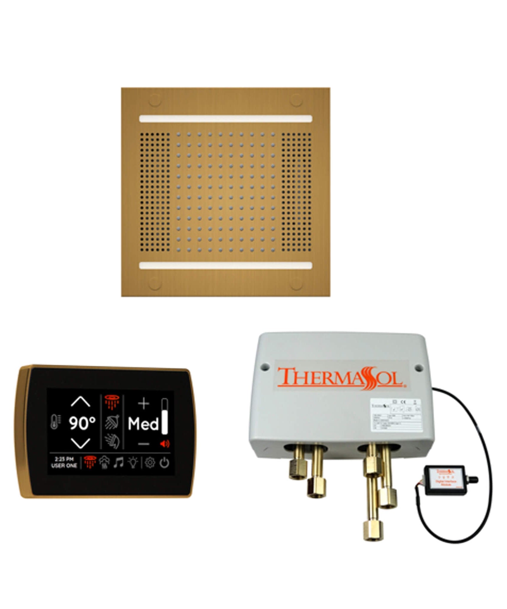 ThermaSol STC & HydroVive Wellness Shower Package With Digital Shower Valve (SAK40716)