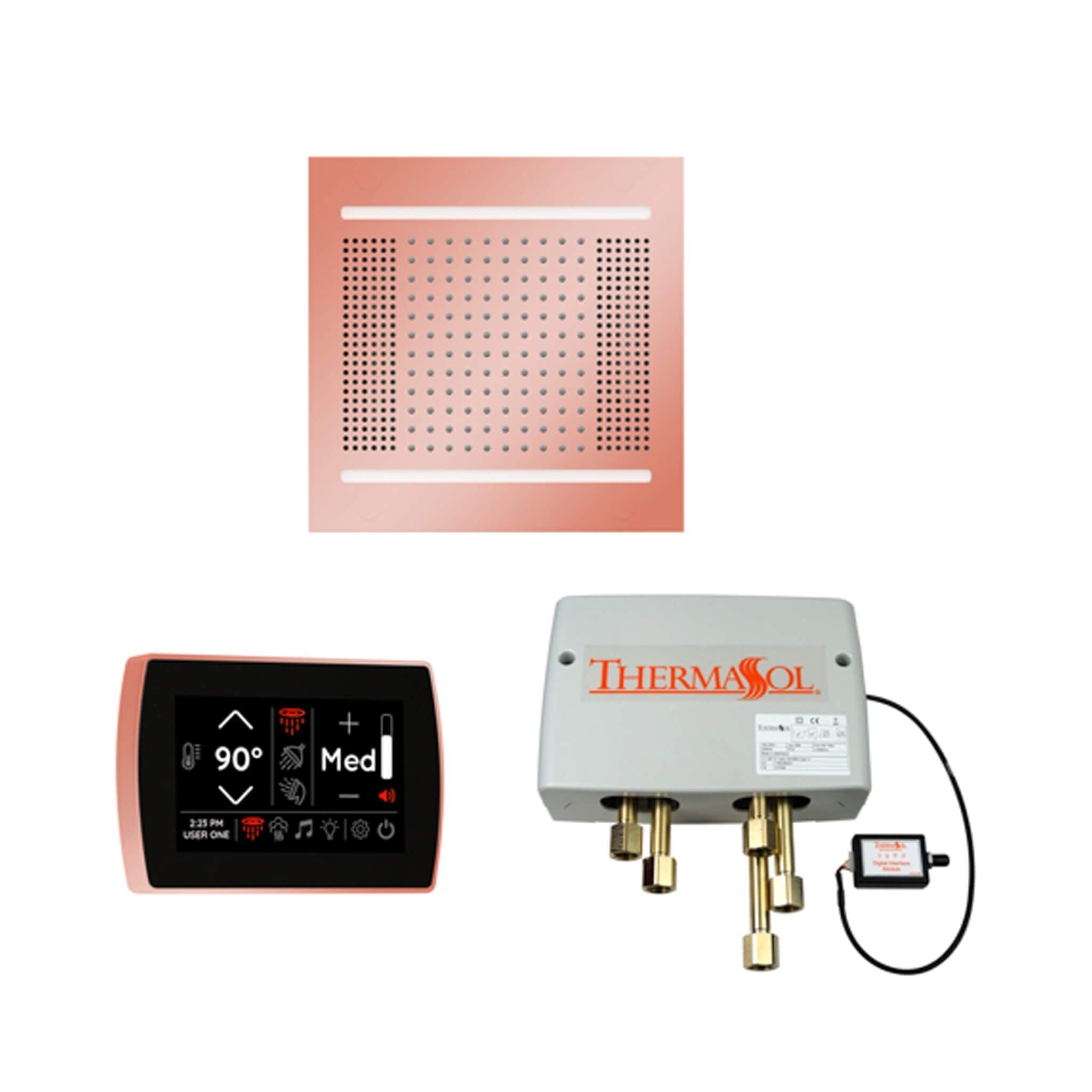 ThermaSol STC & HydroVive Wellness Shower Package With Digital Shower Valve (SAK40716)