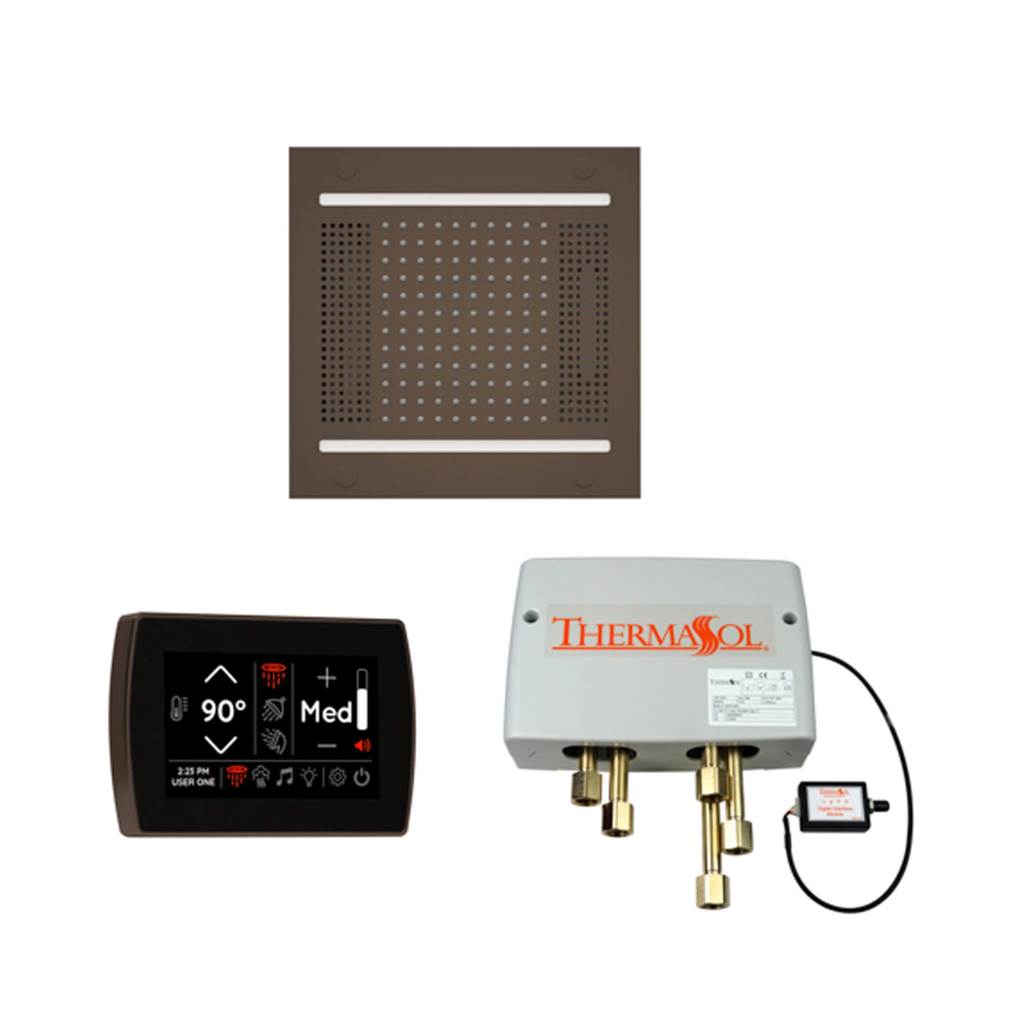 ThermaSol STC & HydroVive Wellness Shower Package With Digital Shower Valve (SAK40716)