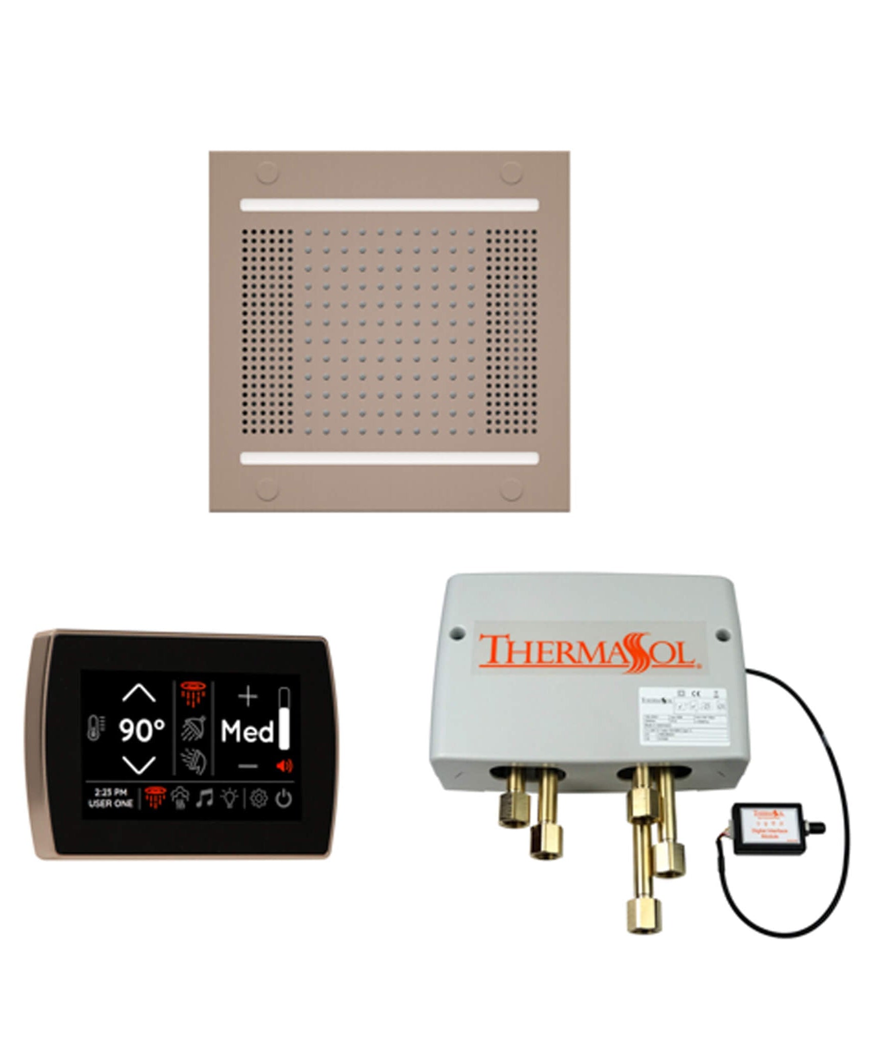 ThermaSol STC & HydroVive Wellness Shower Package With Digital Shower Valve (SAK40716)